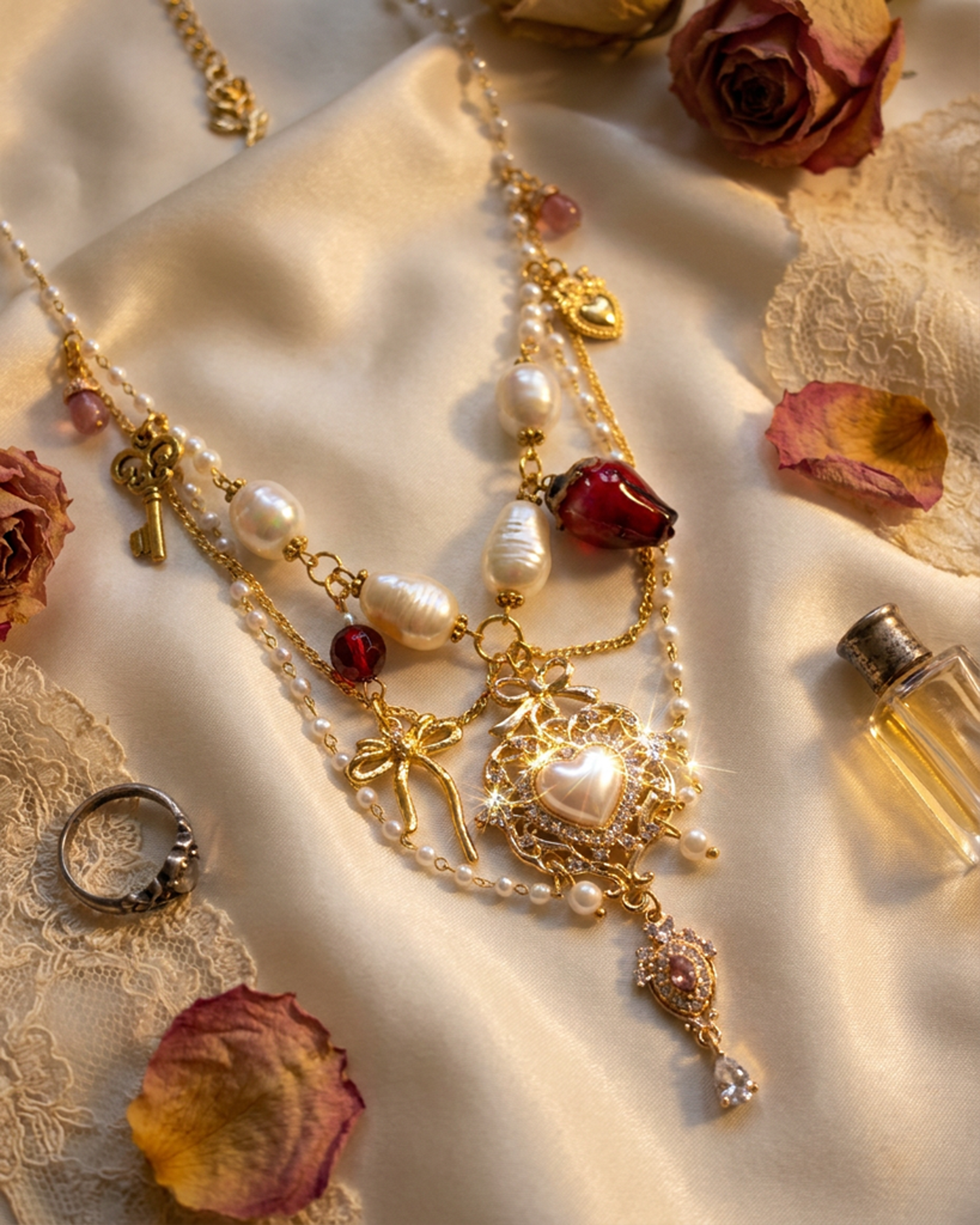 The Pressed Rose Necklace