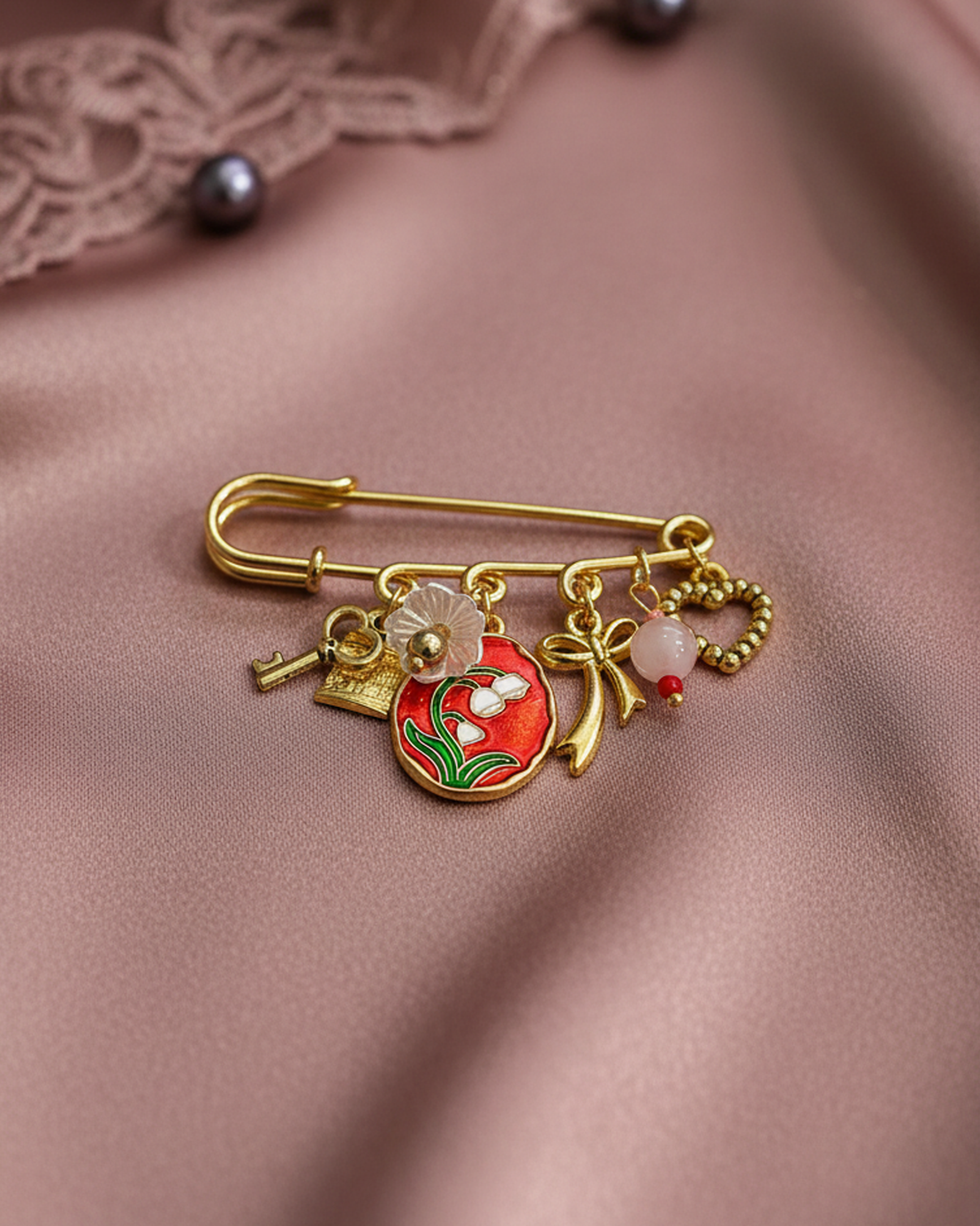 Lock & Key Romance Pin