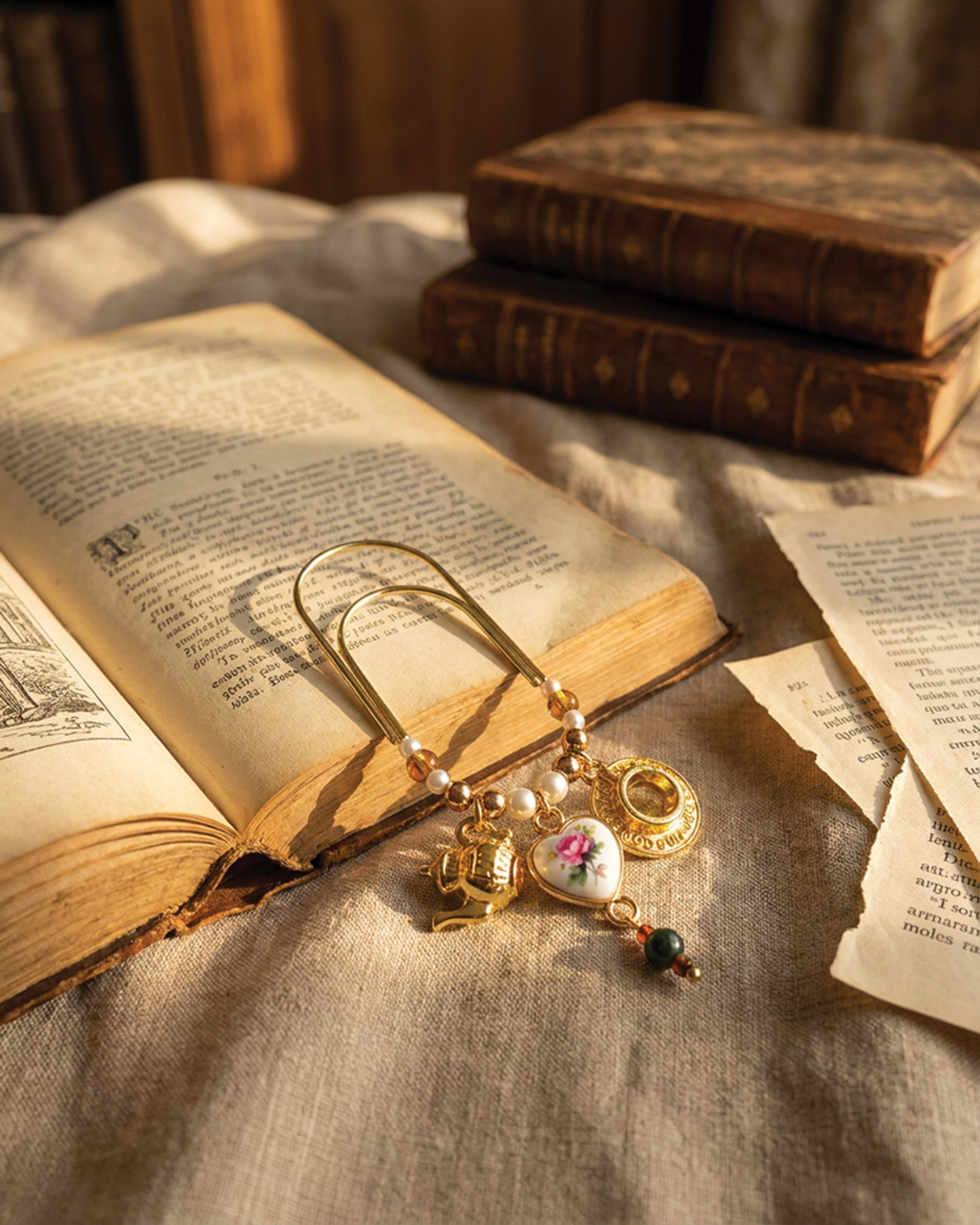 A Rose for the Reading Room Bookmark Clip