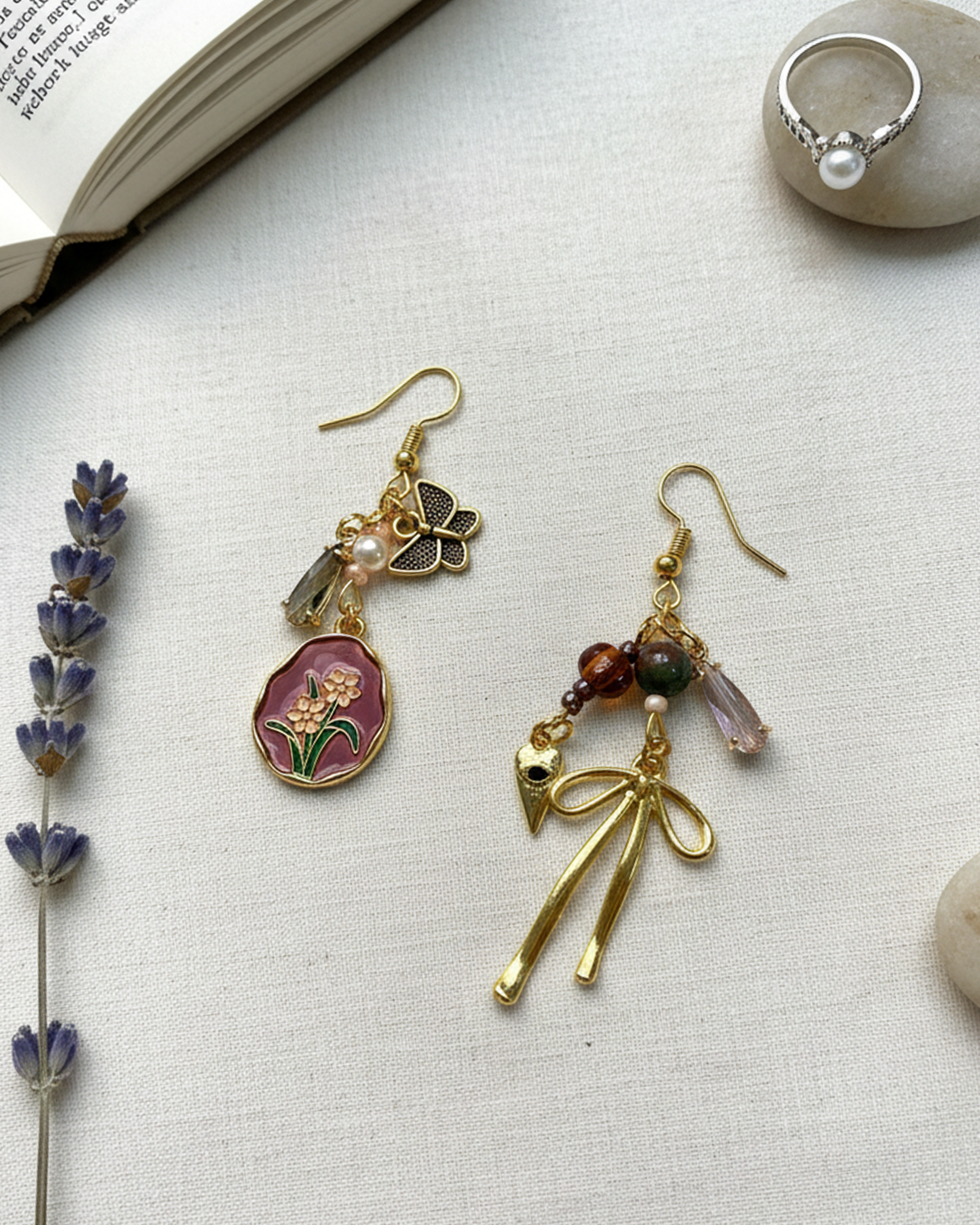 Long Forgotten Flower Earrings