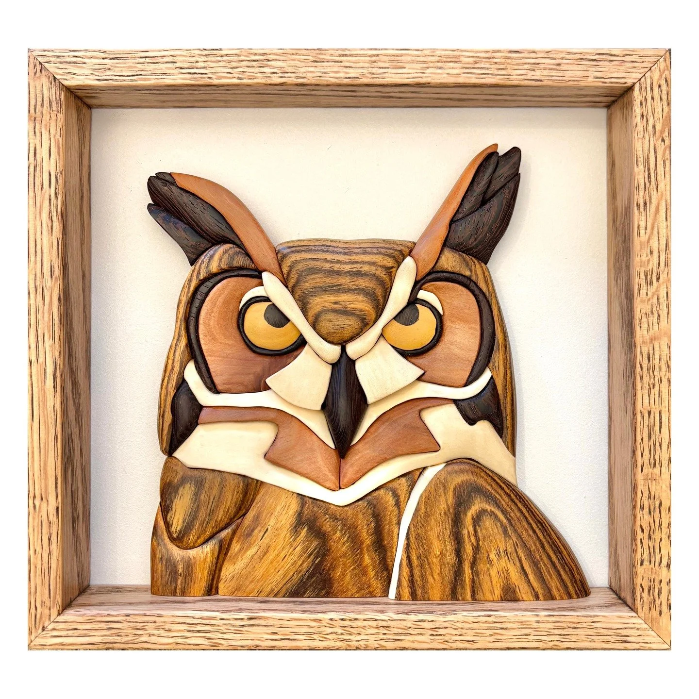 Friday Reveal - Great Horned Owl.

#greathornedowl #intarsia #carving #owl #mpwdesigns