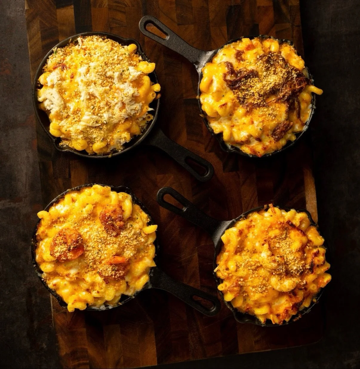 The kind of mac &amp; cheese you crave before you even see it. 
Our Signature Mac &amp; Cheese gets even better with your choice of Shrimp, Crab, Oxtail or Lobster.

Which one are you having?  Drop it in the comments👇🏾

📍190 River Rd, Edgewater, N