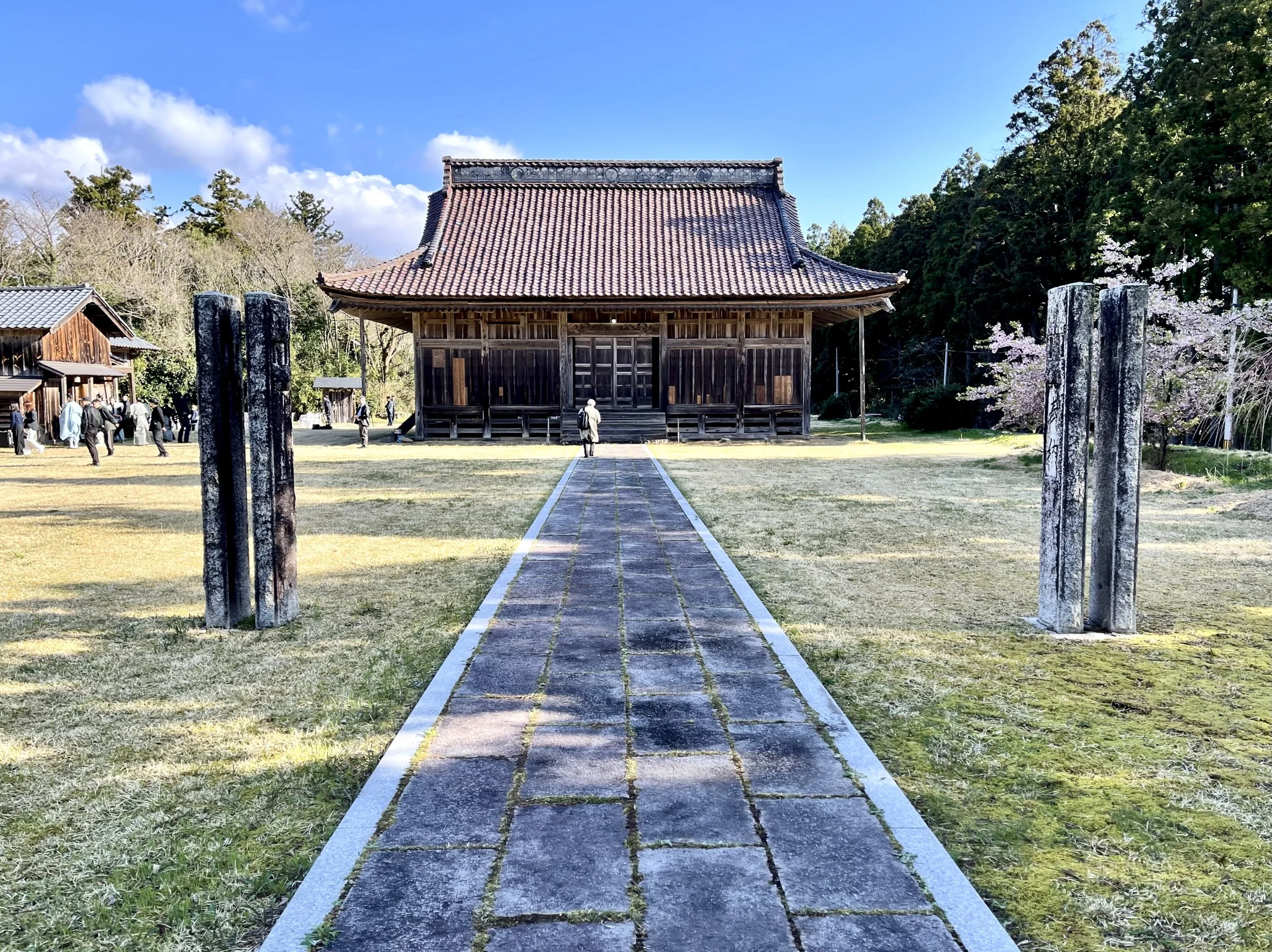 Participants gather at Kamo Shrine before dawn