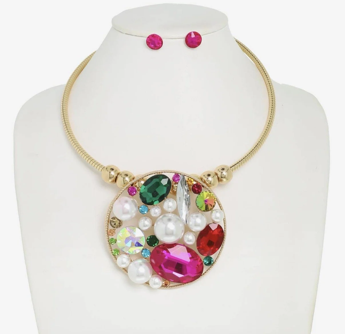Gemstone Mayhem-Statement Necklace