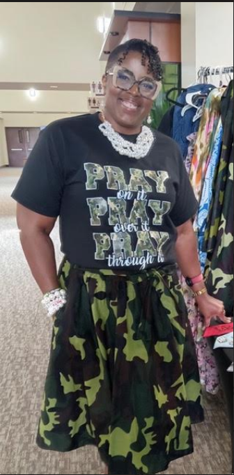 Bold Camo Print Shirt-Pray on it...Pray over it...Pray through it!