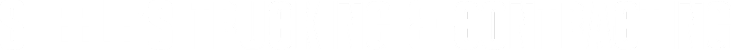 Logo for Steele's Trucking & Contracting in black and white.