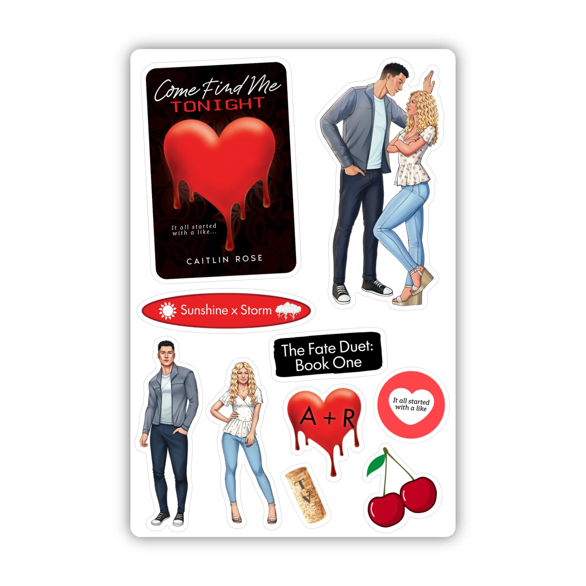 Come Find Me Tonight Sticker Sheet (4"x6")