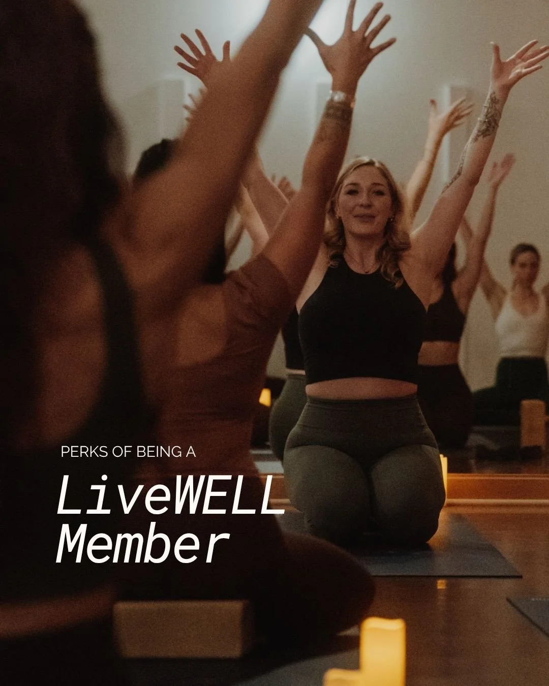 Being a LiveWell member comes with more than just classes. It&rsquo;s designed to support your routine both inside and outside the studio 🧘🏼⁠
⁠
With our new booking system comes updated perks designed around ease, access, and community. Your LiveWe