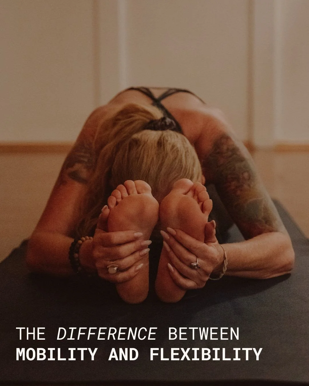 Move with Intention Series: Mobility vs. Flexibility 🧘🏼⁠
⁠
Mobility is one of the most underrated tools in your fitness routine and the research backs it up. Whether you&rsquo;re an athlete or just want to move through daily life without pain, trai