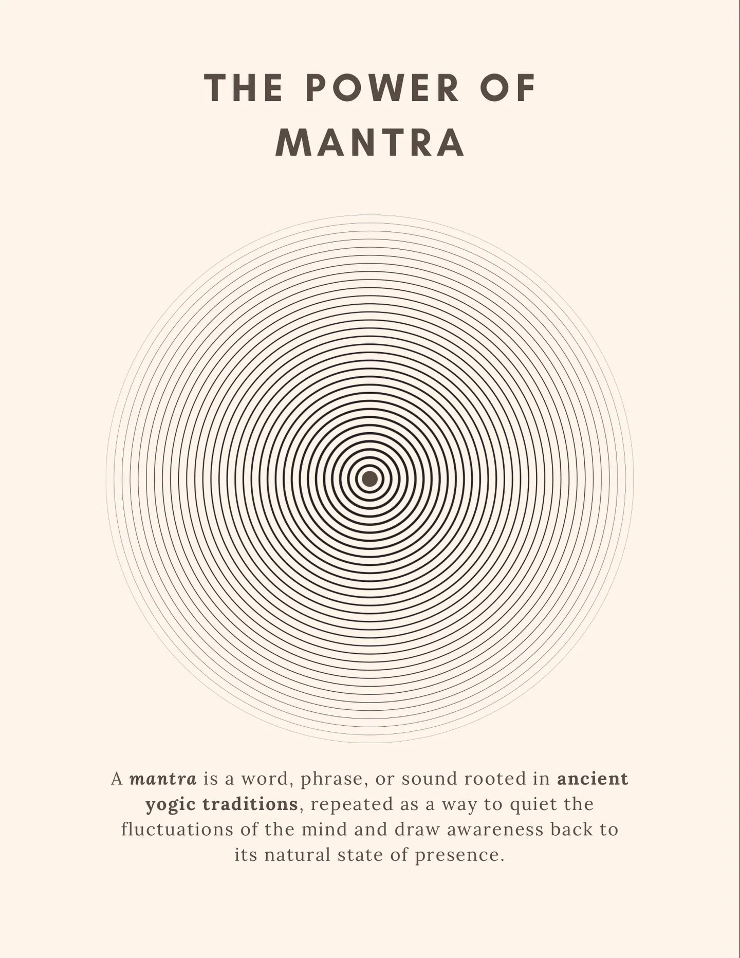 Why Mantra is the key to your meditation practice 🕉️

Mantra works on multiple layers at once&mdash;the mind, the body, the nervous system and the subtle body. 

🌬️ Sound quiets the mind, repetition calms our nervous system and vibrations are not j