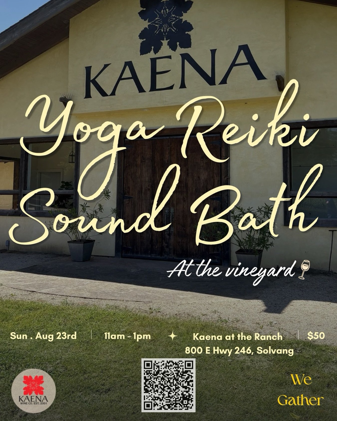 ✨ Soo good, we&rsquo;re back for more! ✨

Join We Gather at Kaena at the Ranch Winery

A beautiful day designed to nourish your body, calm your mind, and connect you with community. We&rsquo;ll begin with an all-levels yoga flow to awaken the body an
