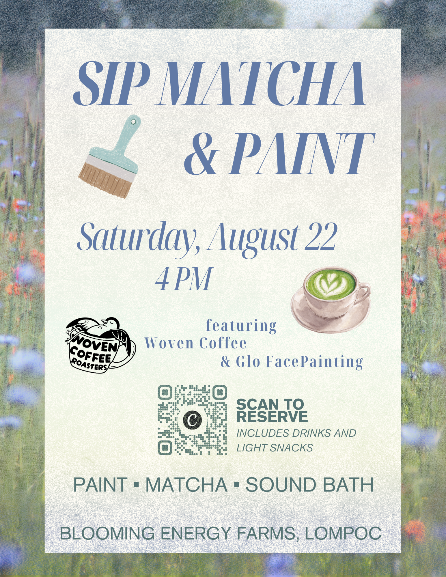 Blooming Energy's 4th Anniversary |Sip Matcha &amp; Paint