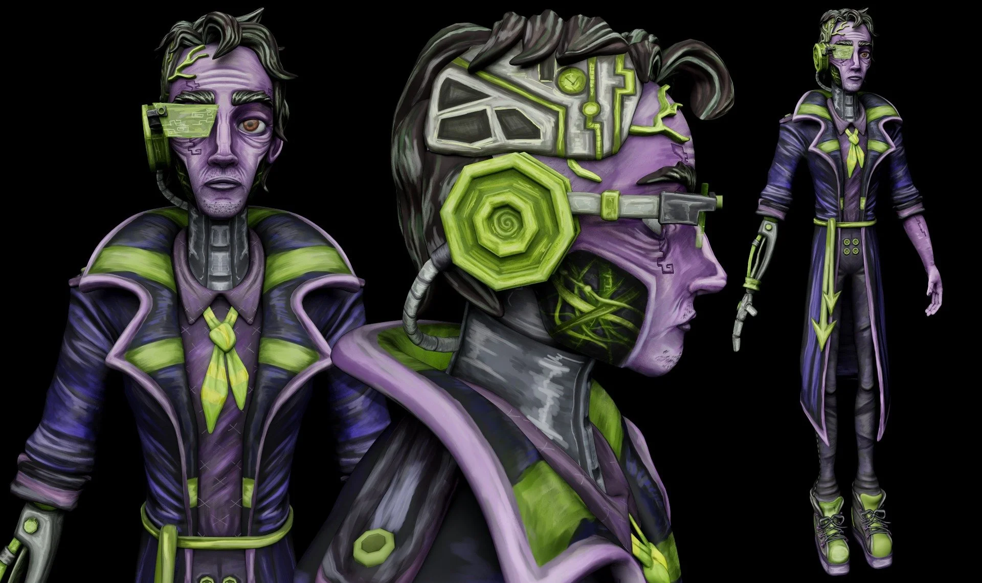 Characters from the upcoming Witching Hour music video in collaboration with @funkrustbrassband! Wrapping production on this one very soon - so excited to share more! 👾

This is a post-apocalyptic story set in Neo-London, following Quartermain and V