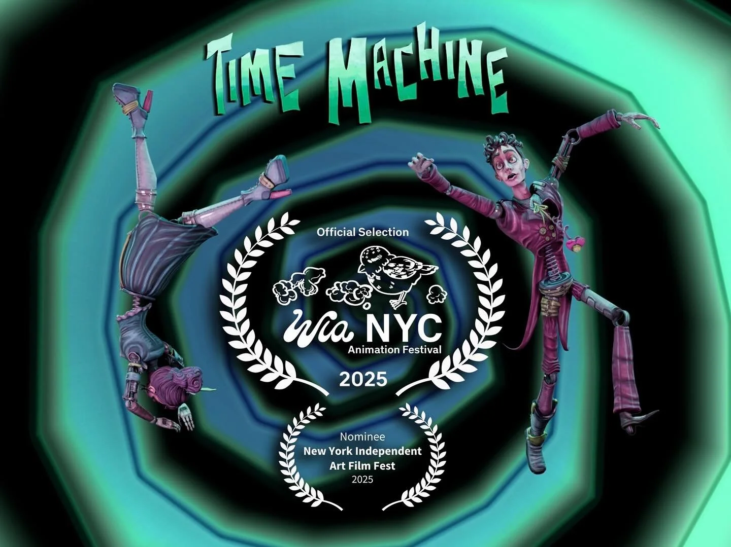 so excited to be able to share time machine with NYC audiences! we recently got nominated by @nyindependentartfilmfest and accepted into @wianyc &lsquo;s film fest!! 🌀⏰

oct 4th will be the @wianyc screening!!!! get tix and come hang!!!