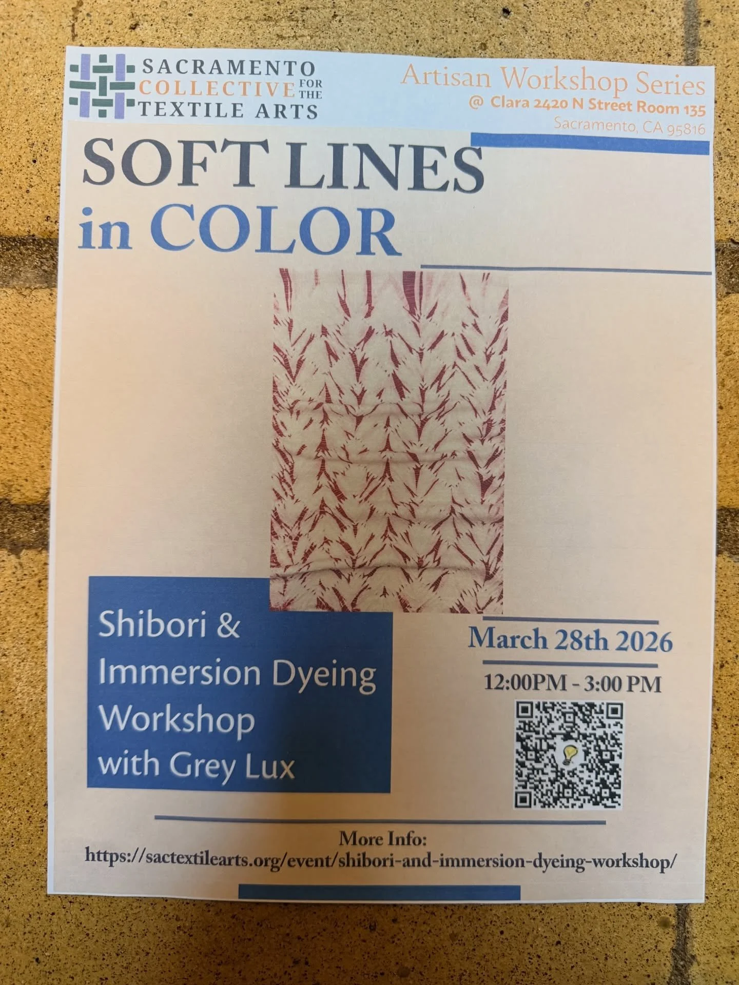 @greylux workshop on Shibori and immersion dying was a full house with a long waiting list. Look for more workshop opportunities in the future. #scta #fiberarts #textileart #sacevents