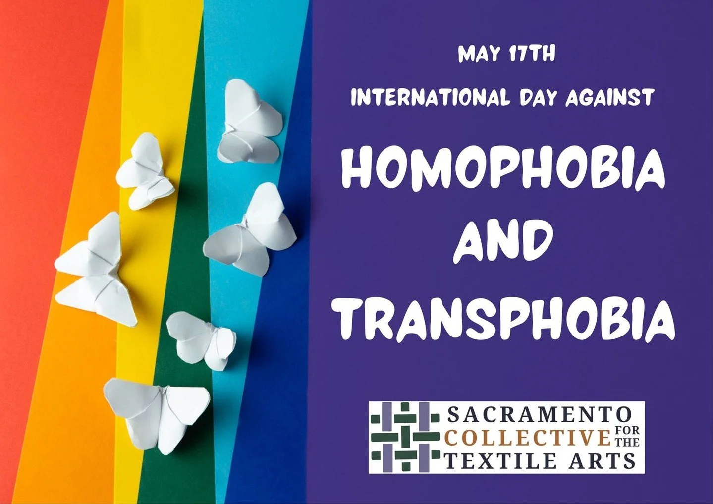 Art is for everyone and all are welcome with us. Stand against hate. #scta #textileart #pride #beyou