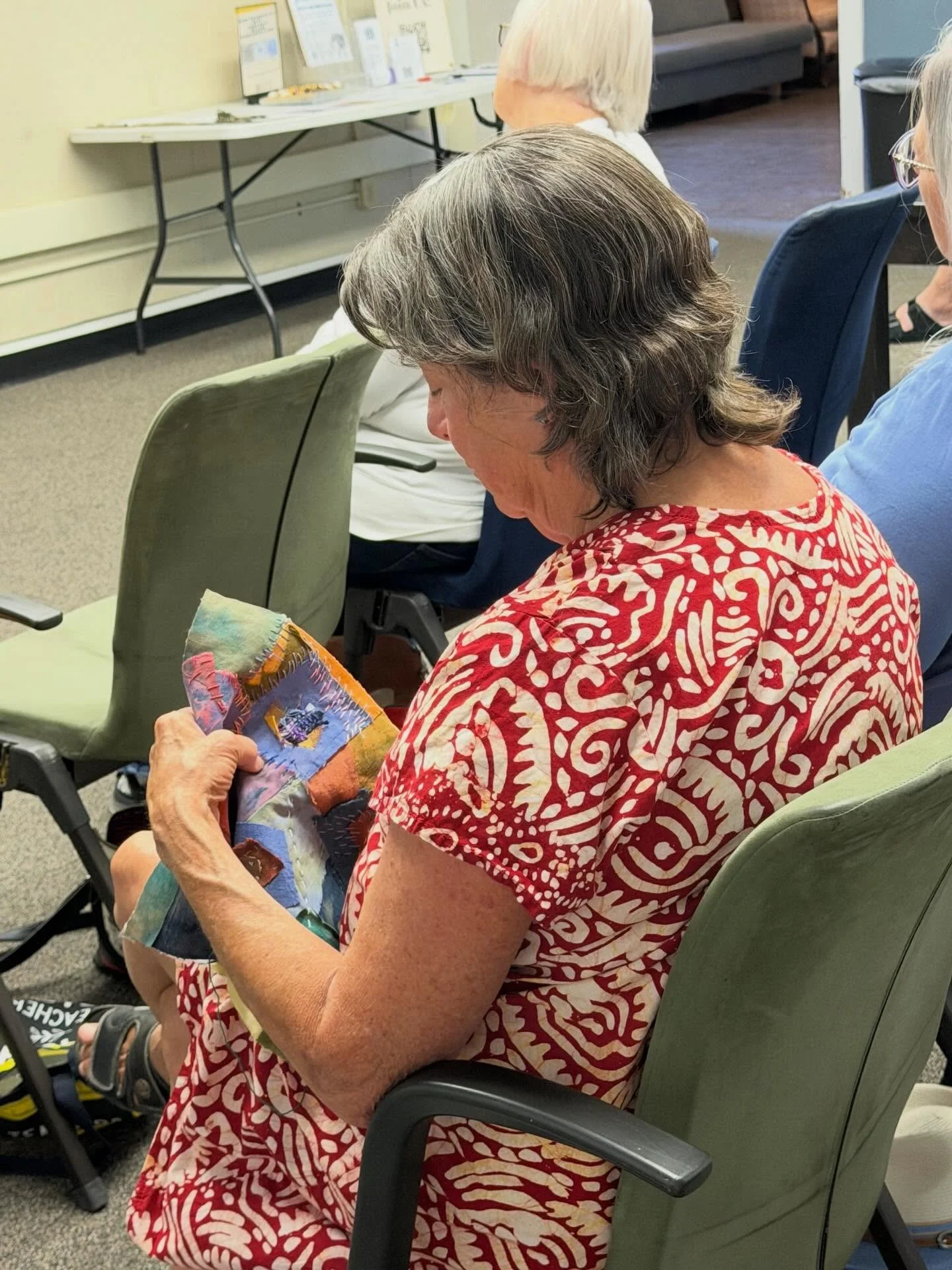 Art is our escape, our therapy, and creative outlet. We are an artist community we&rsquo;re all are welcome, check out our website and our calendar at www.sactextilearts.org. #scta #sacartists #fiberarts #artistic
