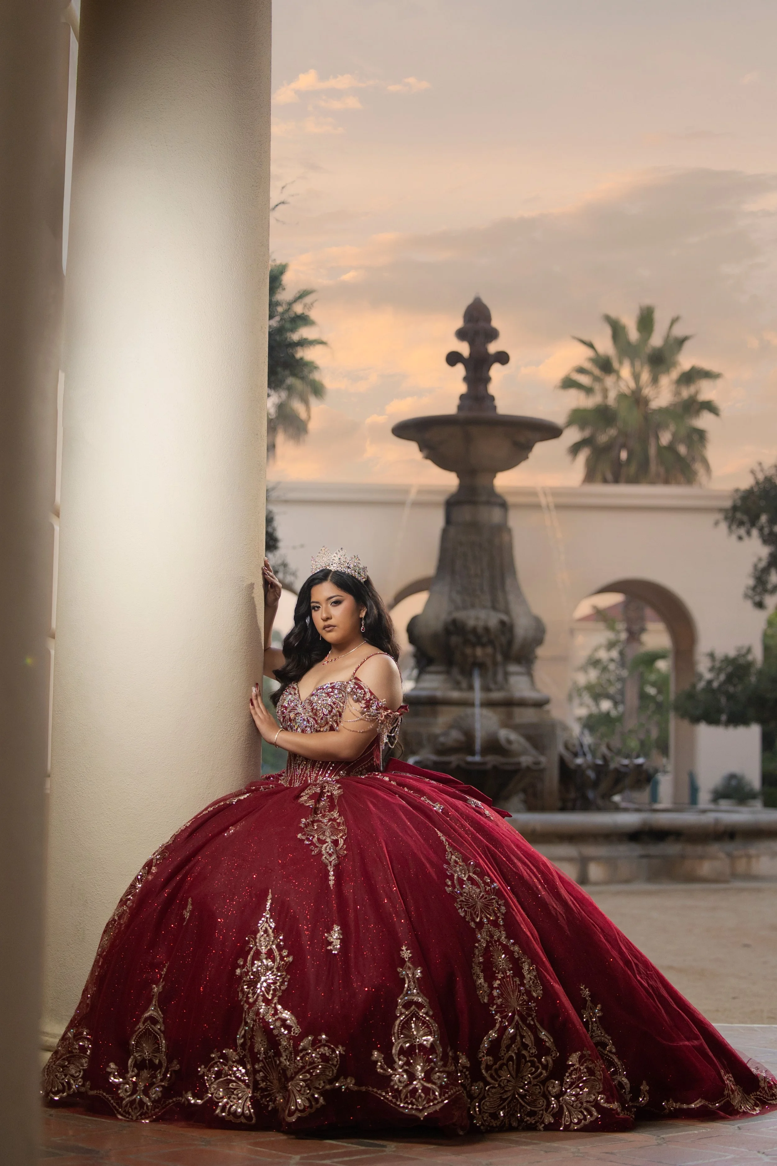 Castle theme and enchanted Quinceanera photoshoot at Pasadena City Hall.jpg