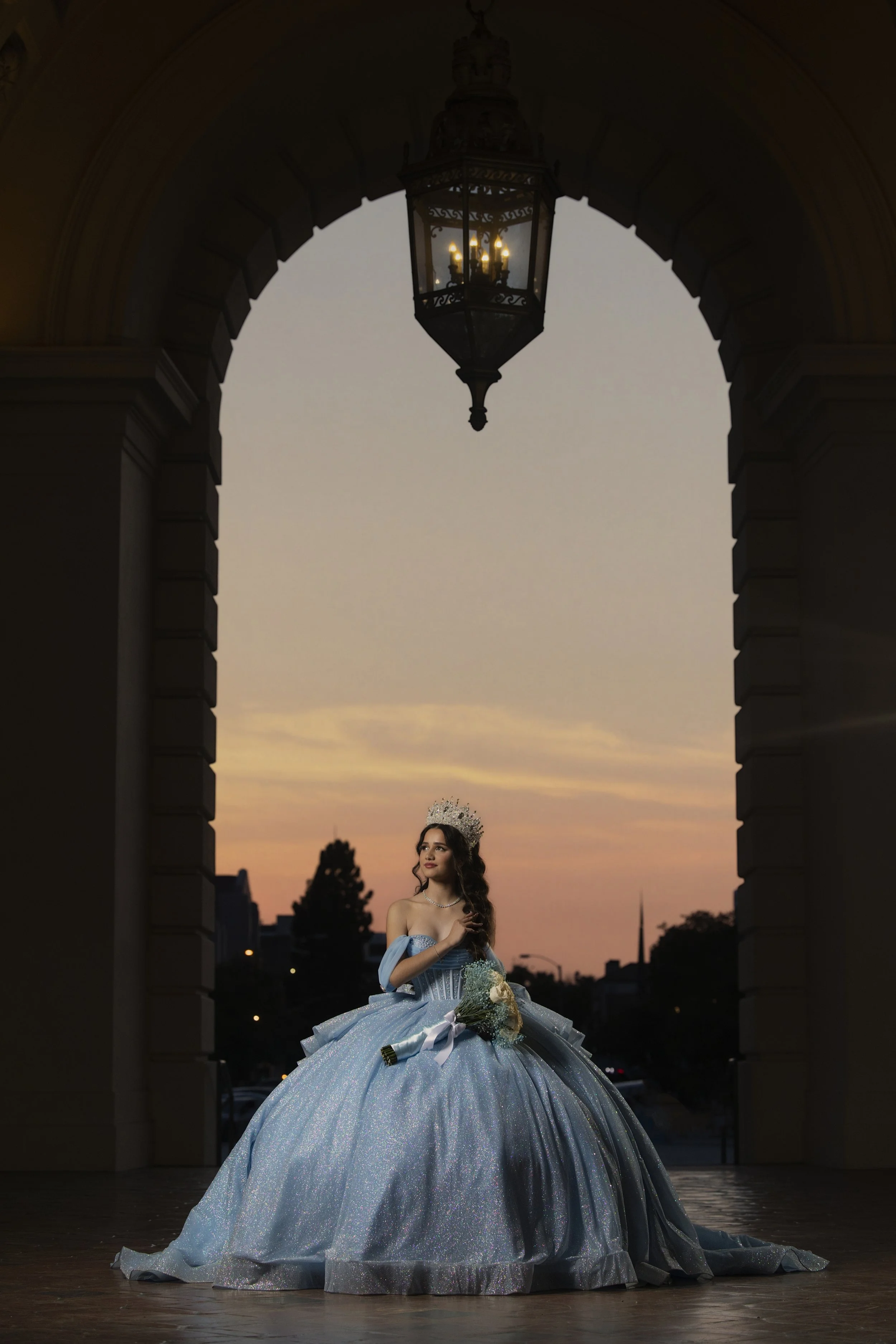 Castle theme and enchanted Quinceanera photoshoot at Pasadena City Hall.jpg