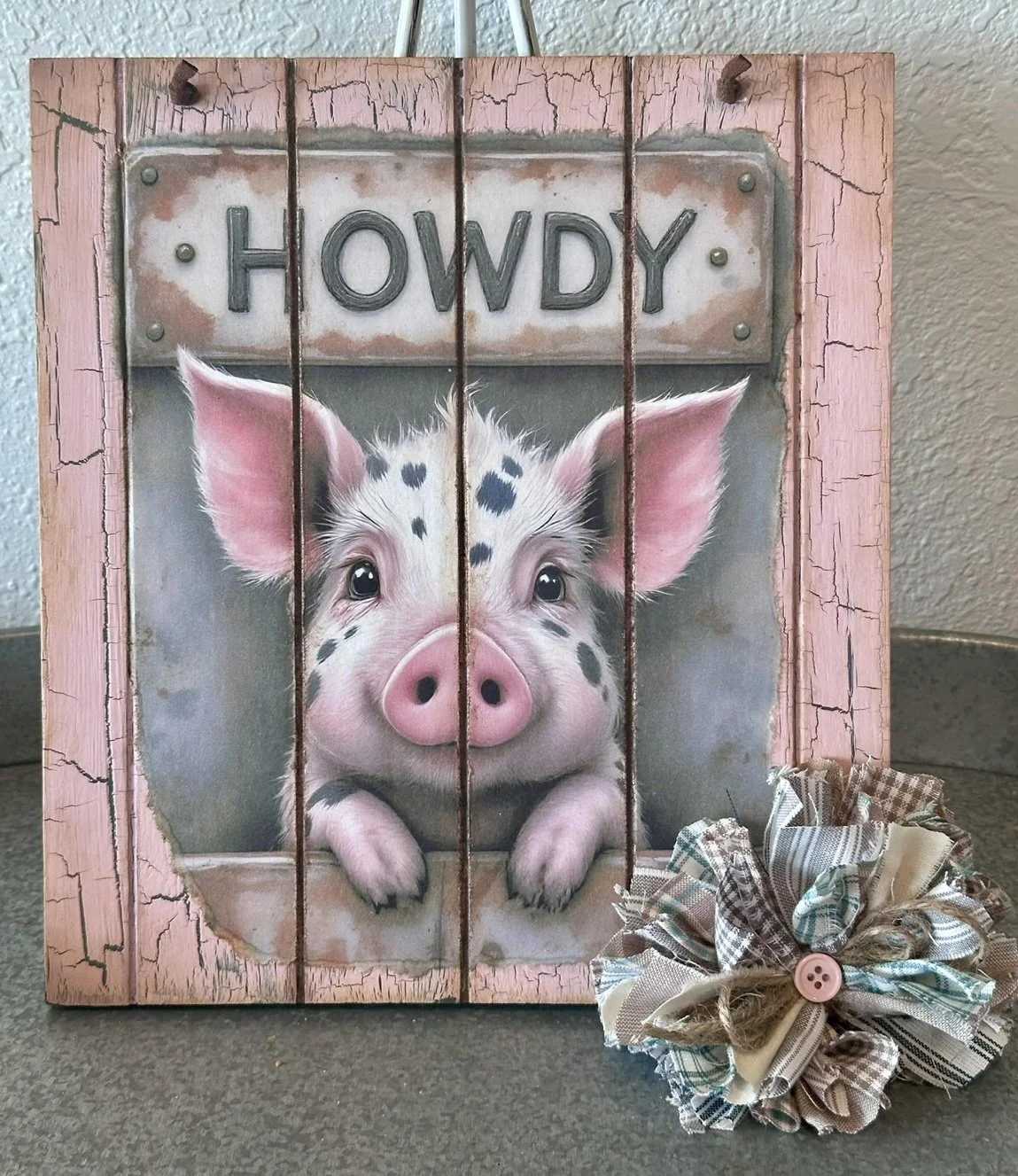 Howdy Pig Sign