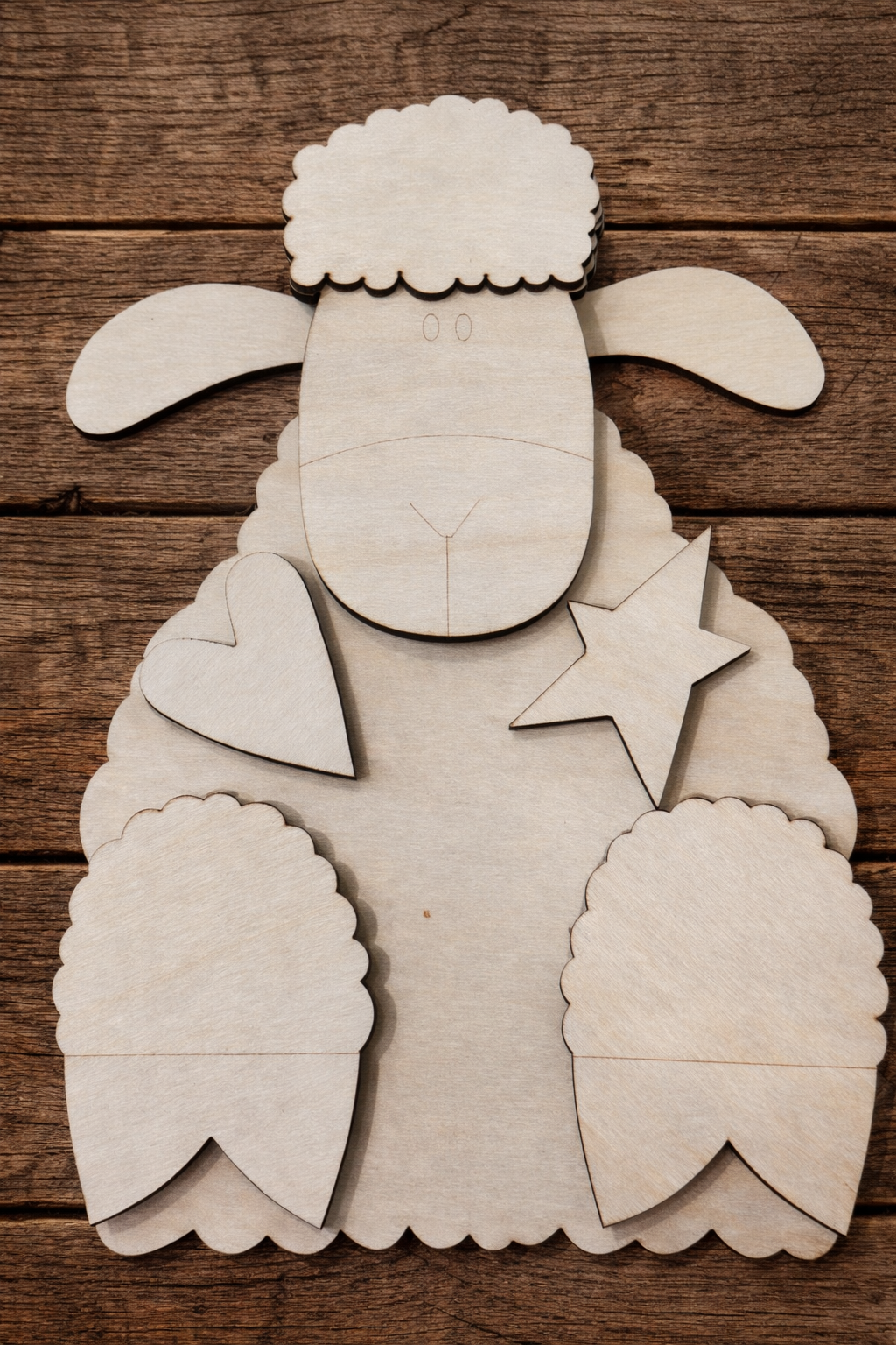 Barnyard Sheep Wood Kit