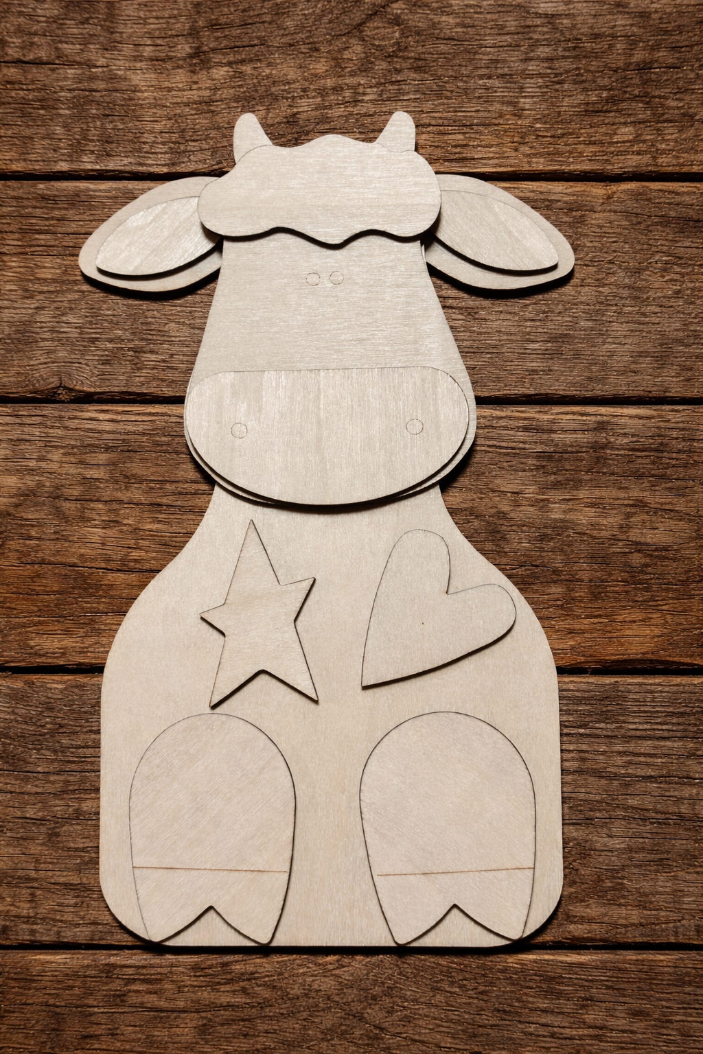 Barnyard Cow Wood Kit