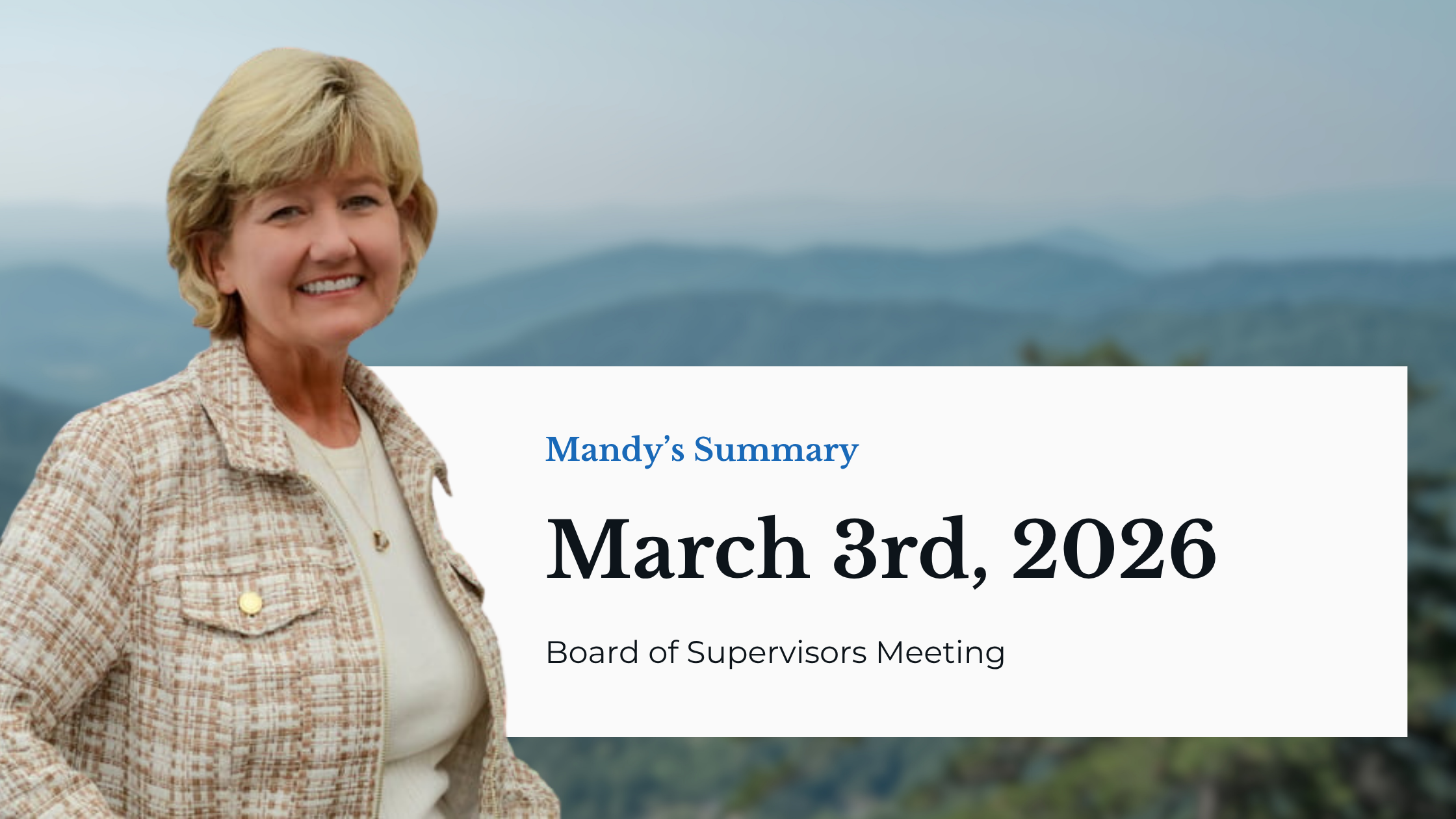 March 3rd, 2026 - Board of Supervisors Meeting