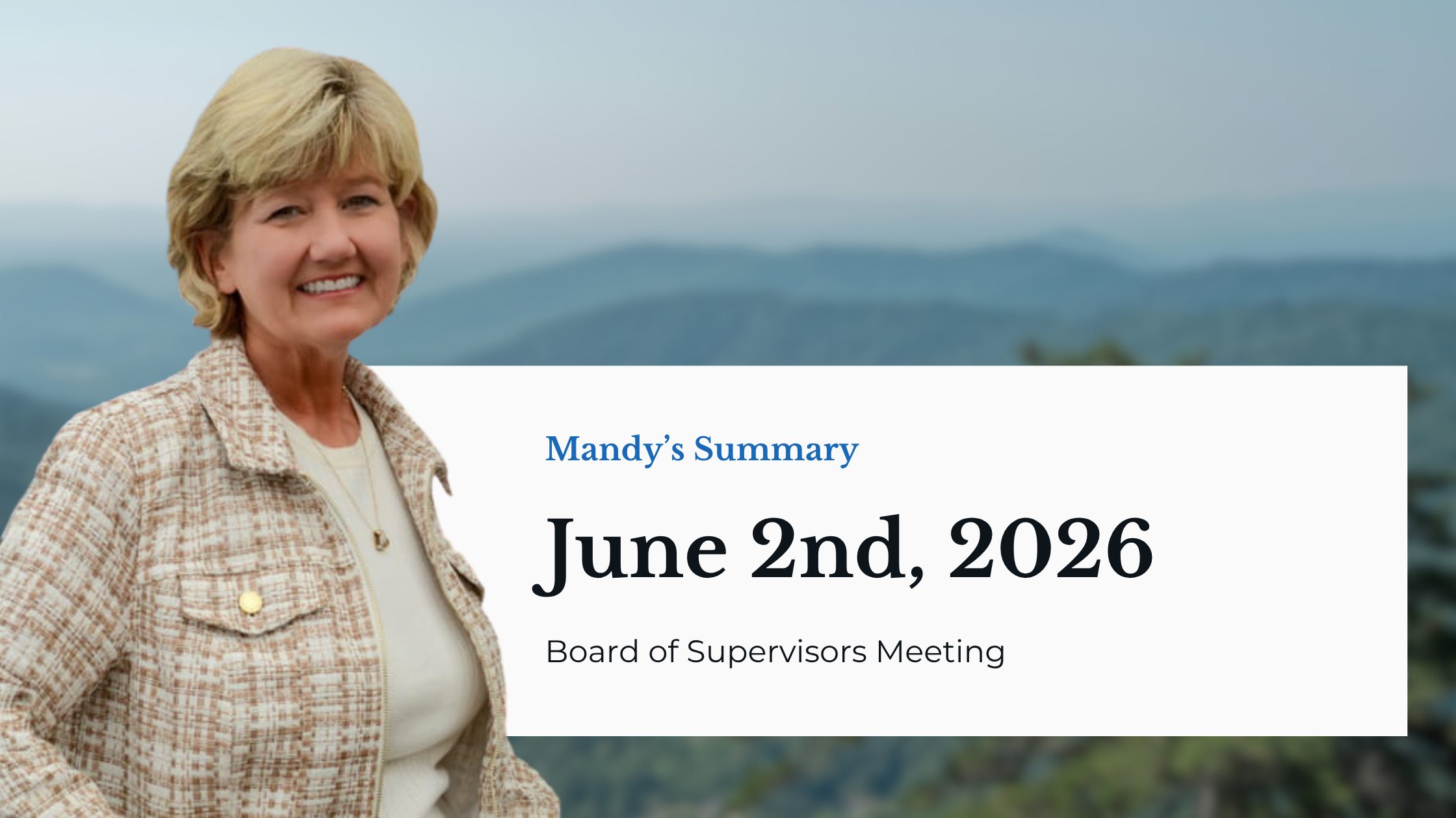 June 2nd, 2026 - Board of Supervisors Meeting