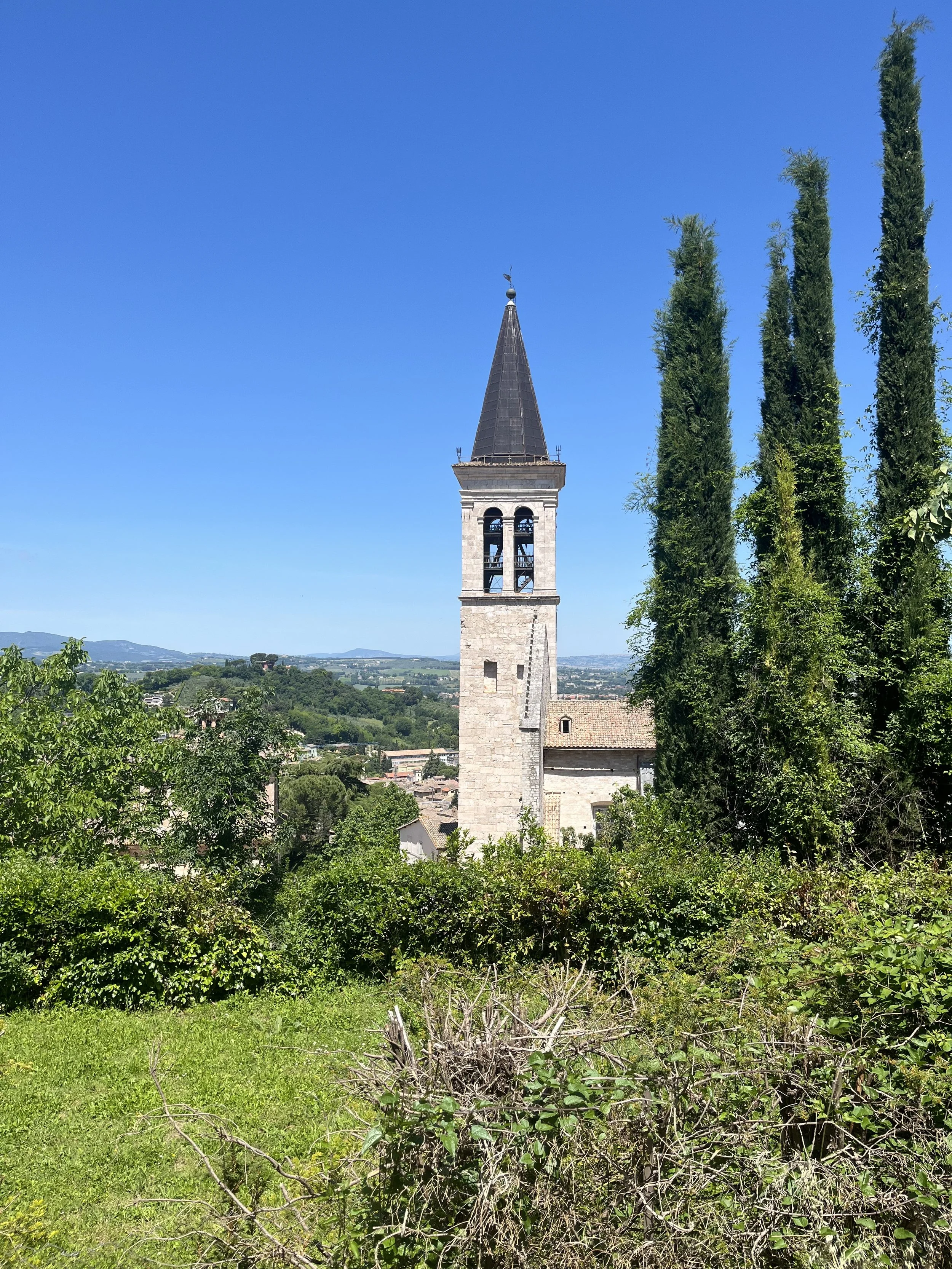 Rural scene outside of Spoleto, Italy