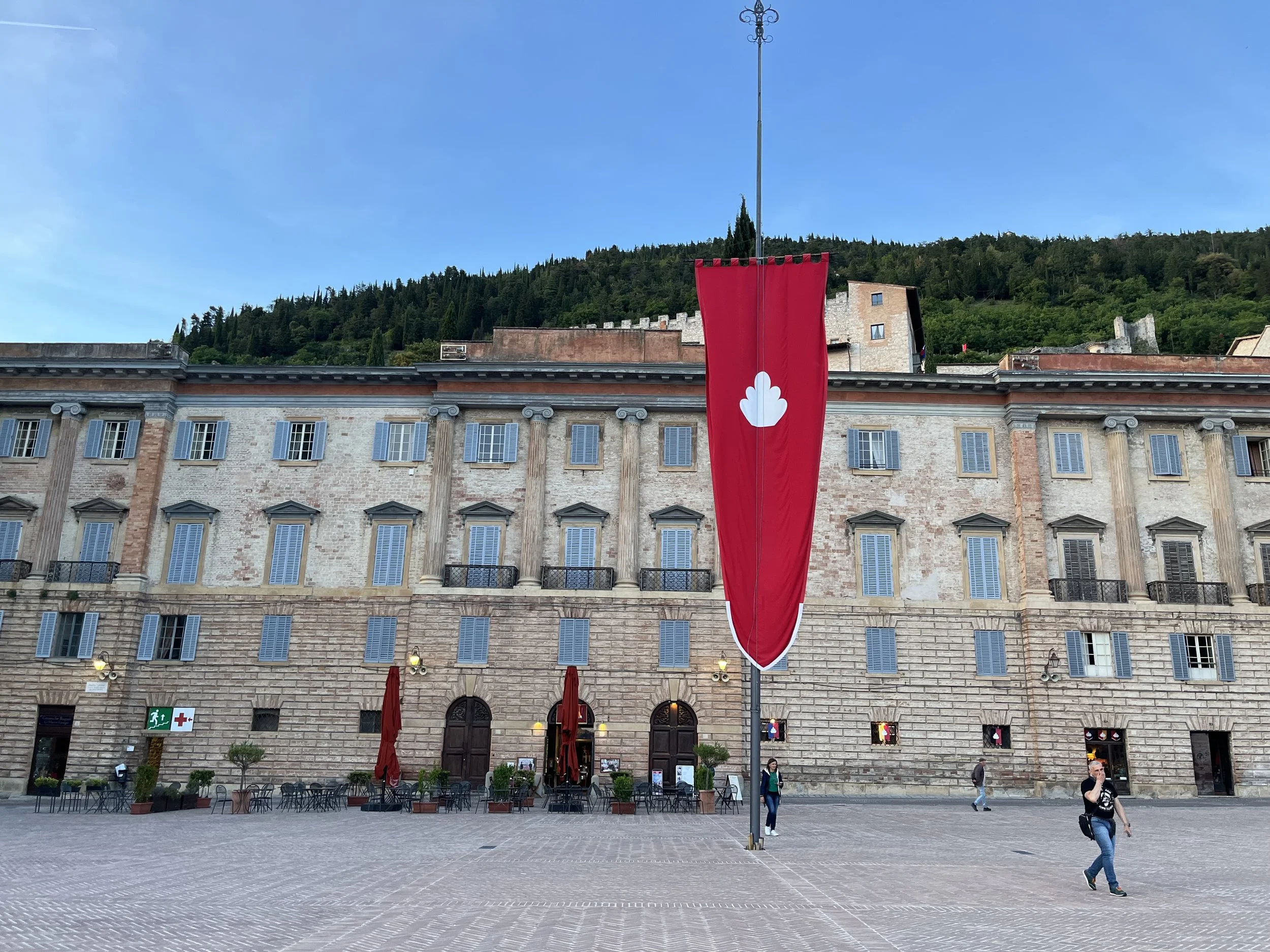 Piazza in Gubbio, Italy
