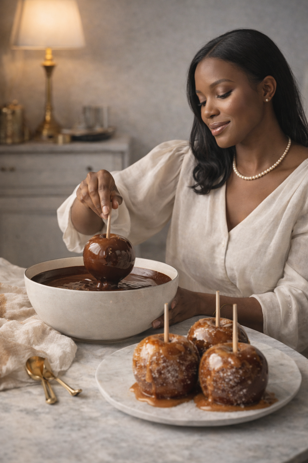 caramel apples gourmet black-owned