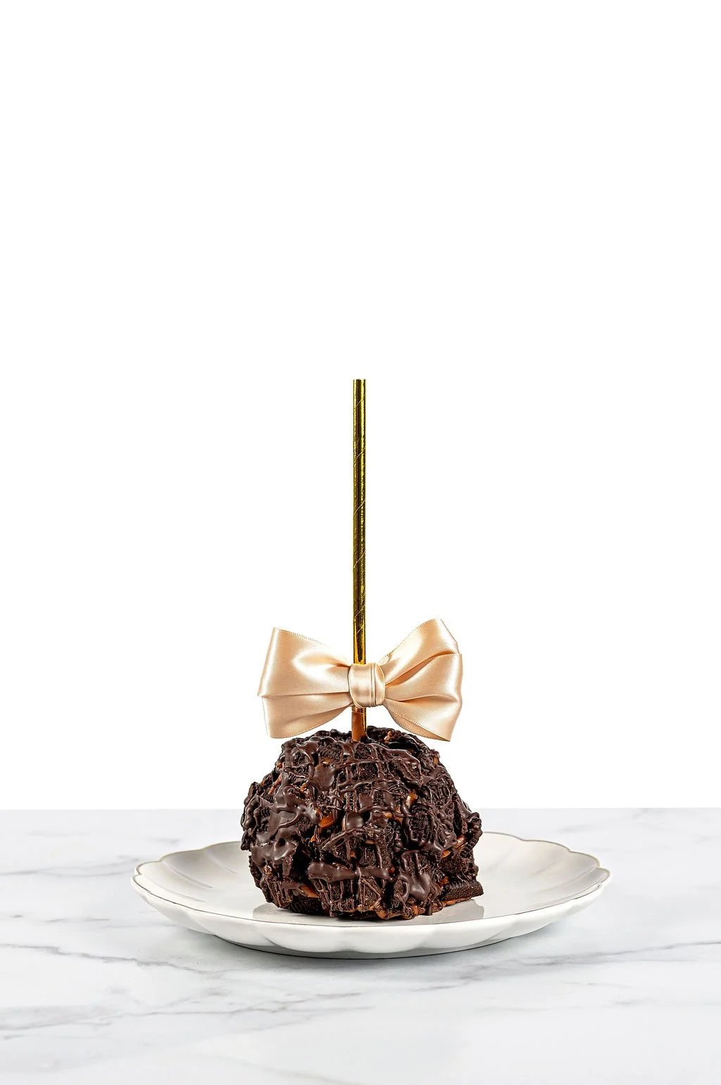 Gourmet chocolate caramel apple decadent