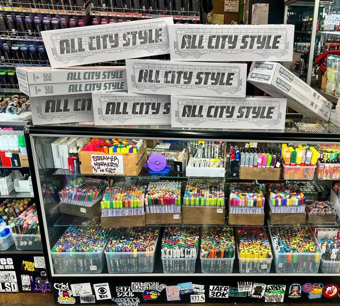 ACS in stock over in Phoenix at @justblazephx - amazing show of painted trains there recently! Who will be our next shop? We want to be repped in all 50 states! What's good, Alaska?