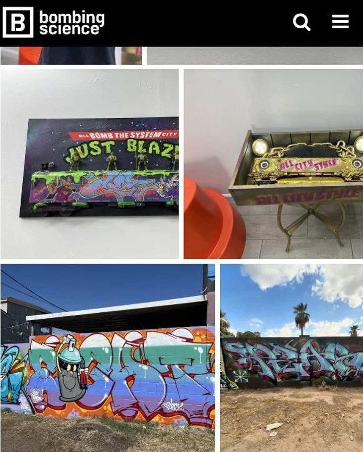 Looks like our All City Style trains got a nice feature on the @bombingsci site - they covered the Going All City event out in Phoenix! We had a ton of trains out there in the @justblazephx shop as a part of their big event! Big ups to @goingxallxcit