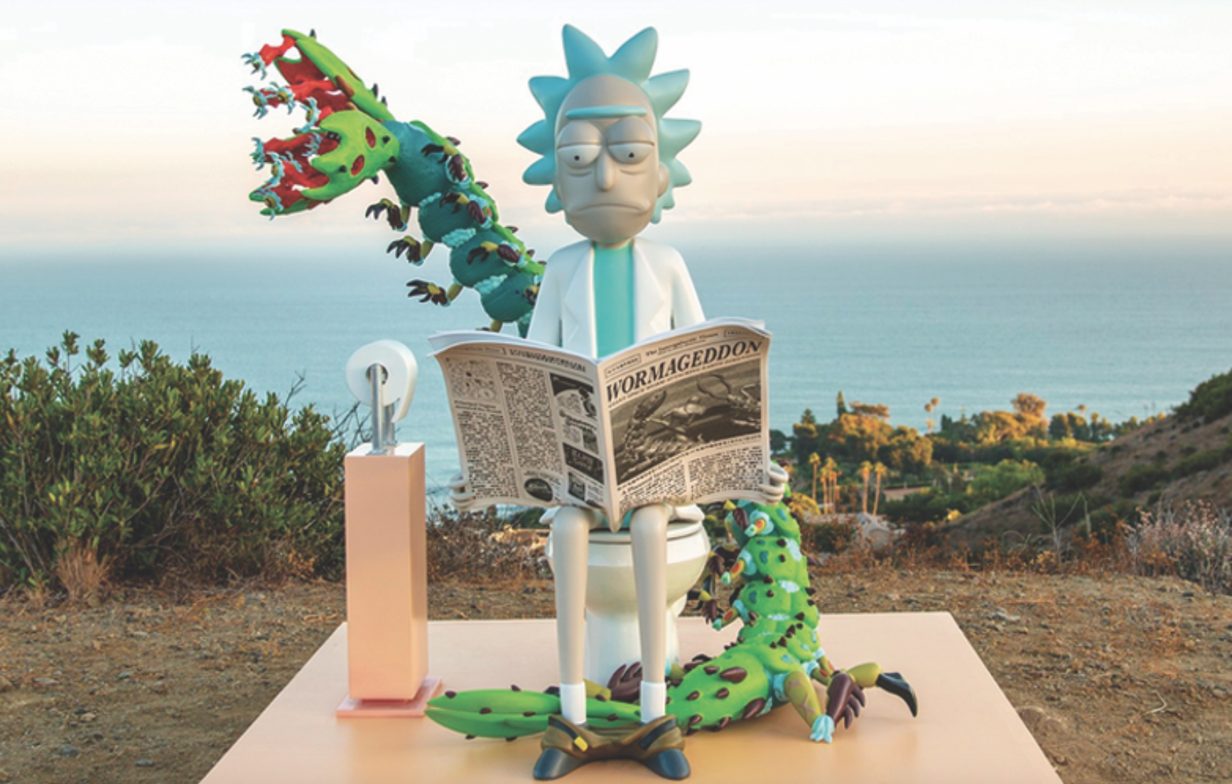 One of the installations we designed in the Rick and Morty global activation they called Wormageddon