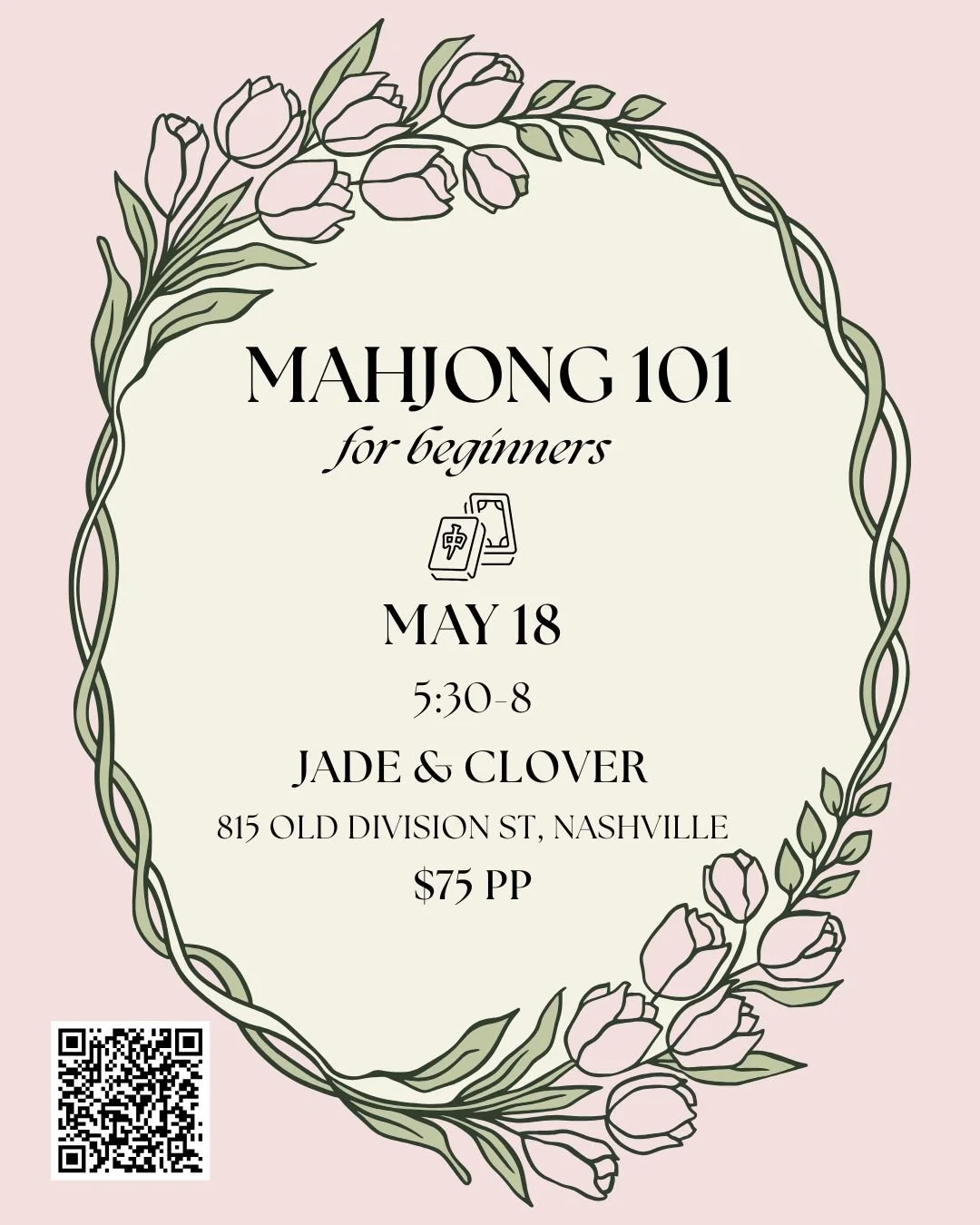 Mahjong 101 -May 18- Jade & Clover