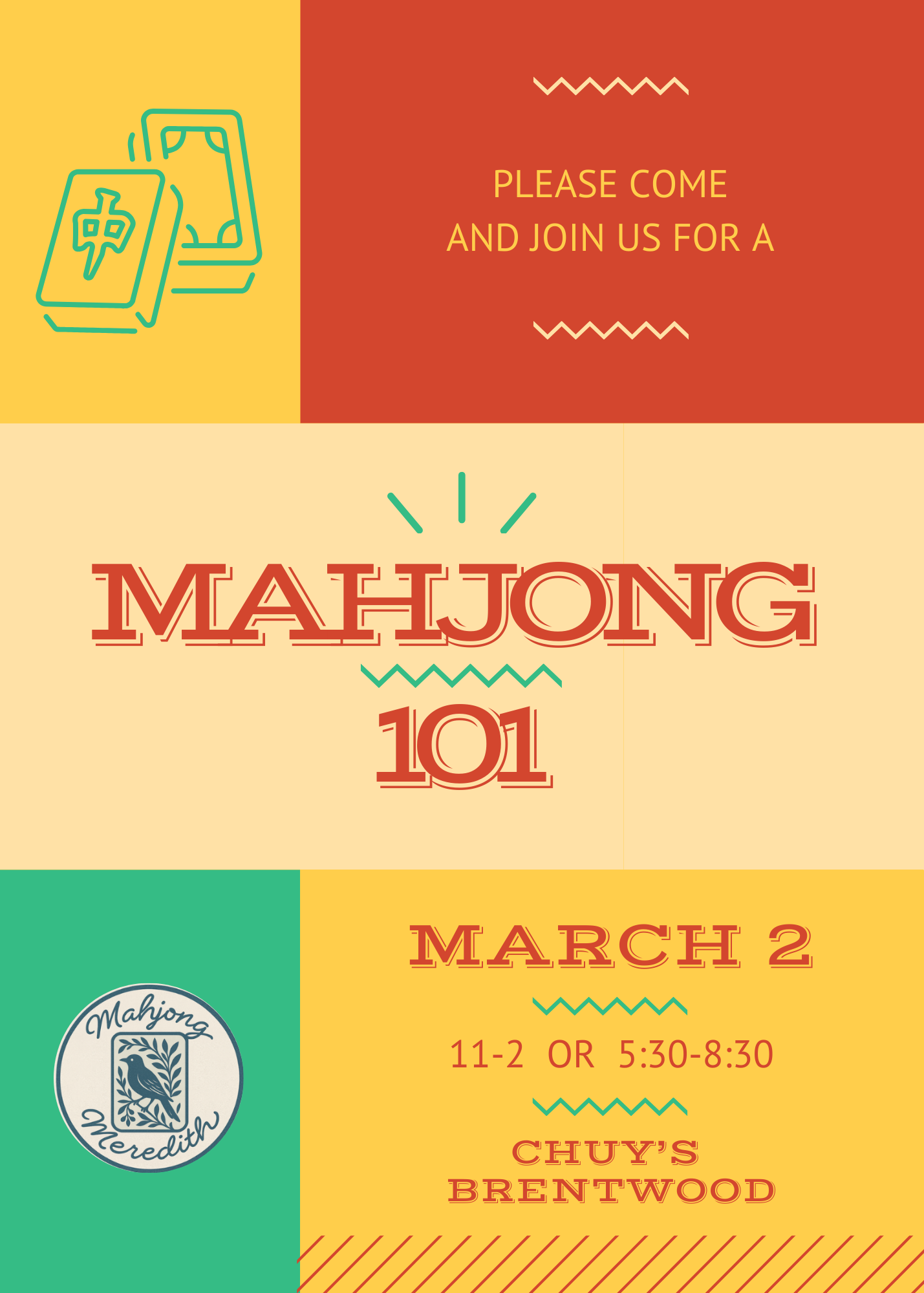 Mahjong 101 (March 2)