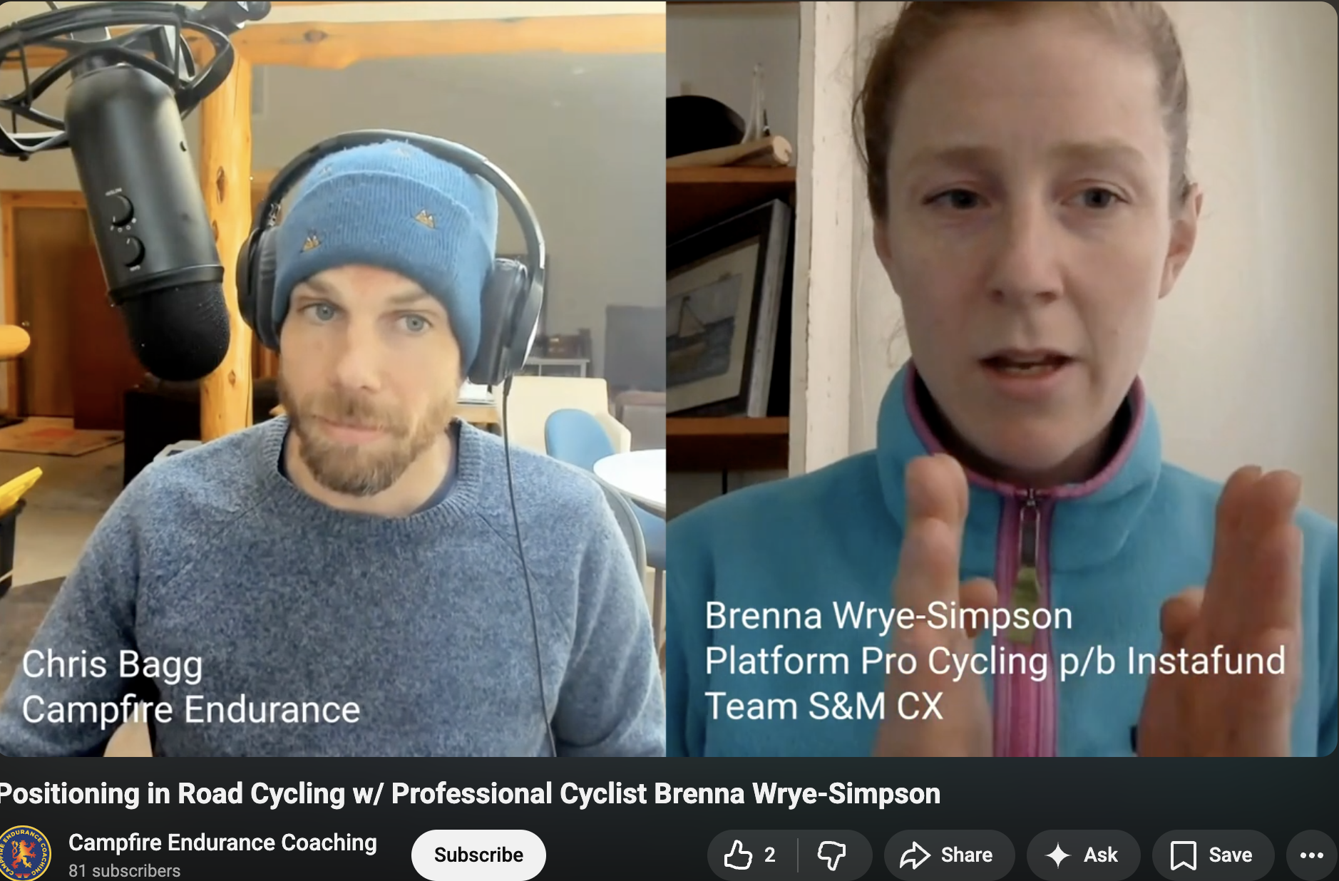 Positioning in Road Cycling, p/b Campfire Endurance