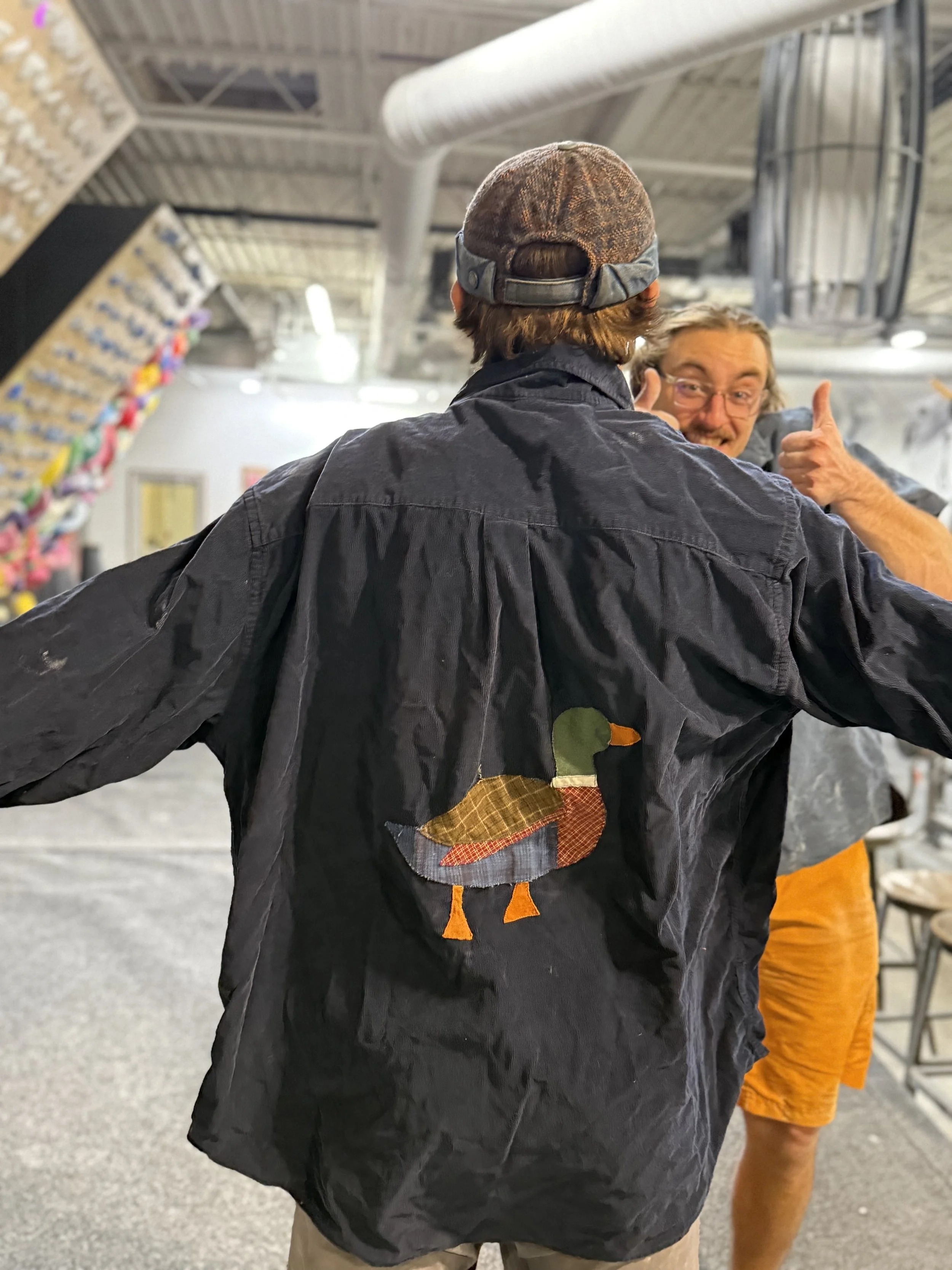 Quack Attack- Navy Corduroy