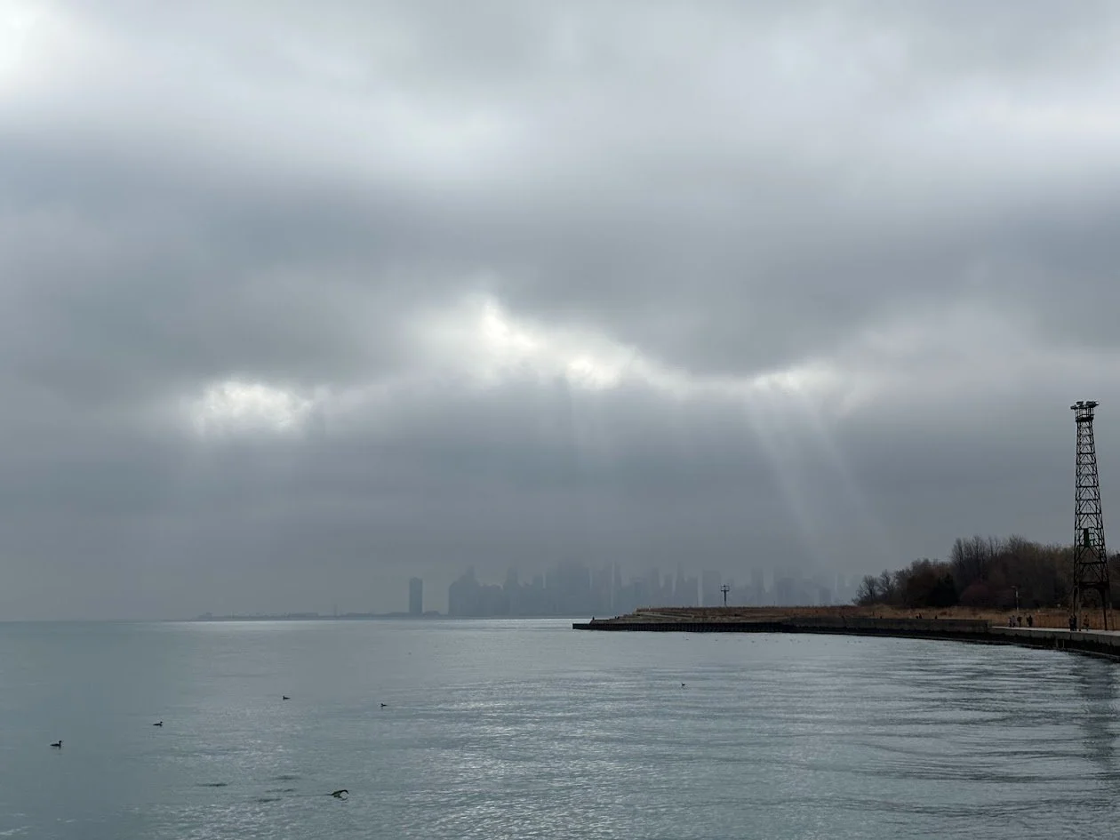 Overcast Chicago Skyline