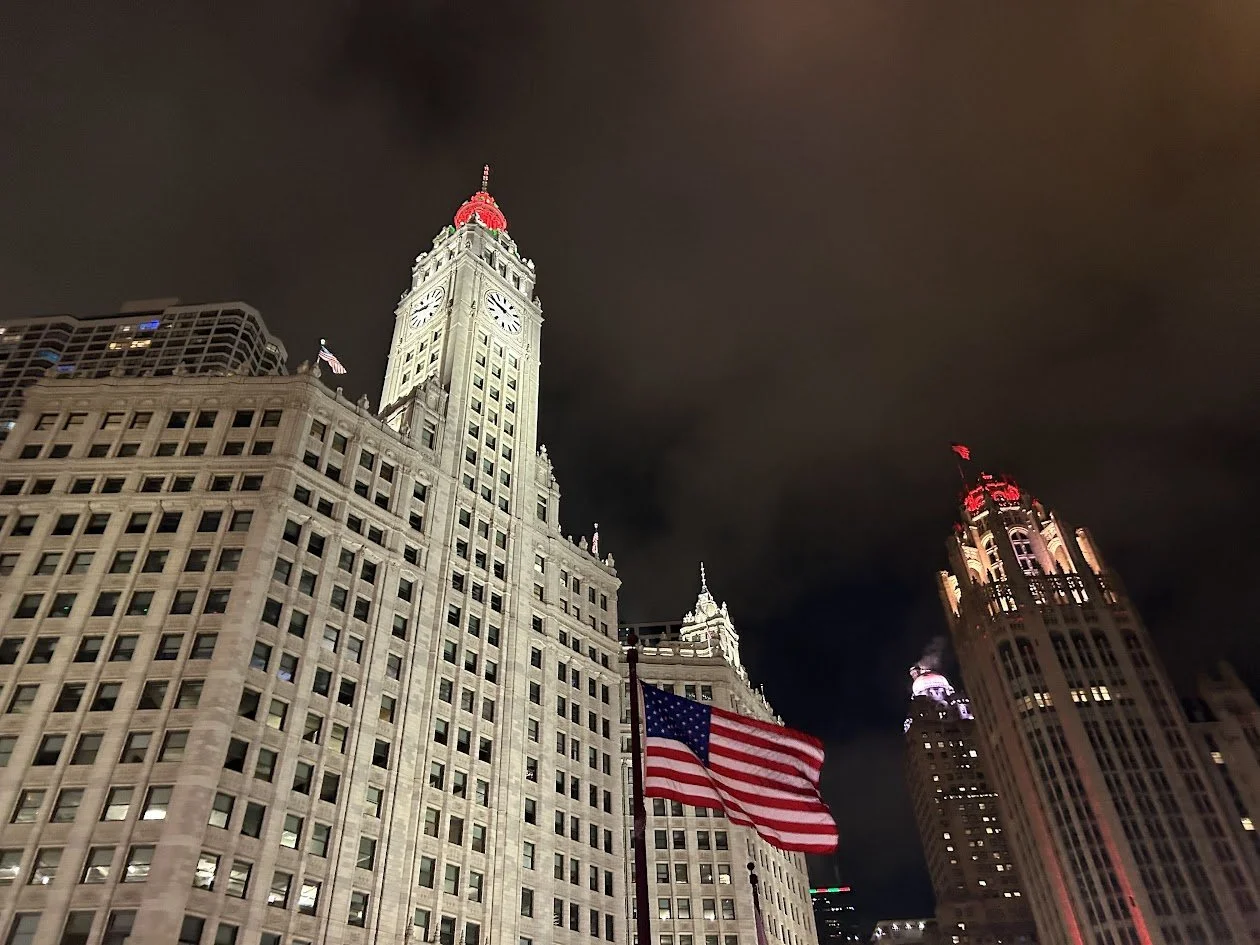 Wrigley Building. Tribune Tower.