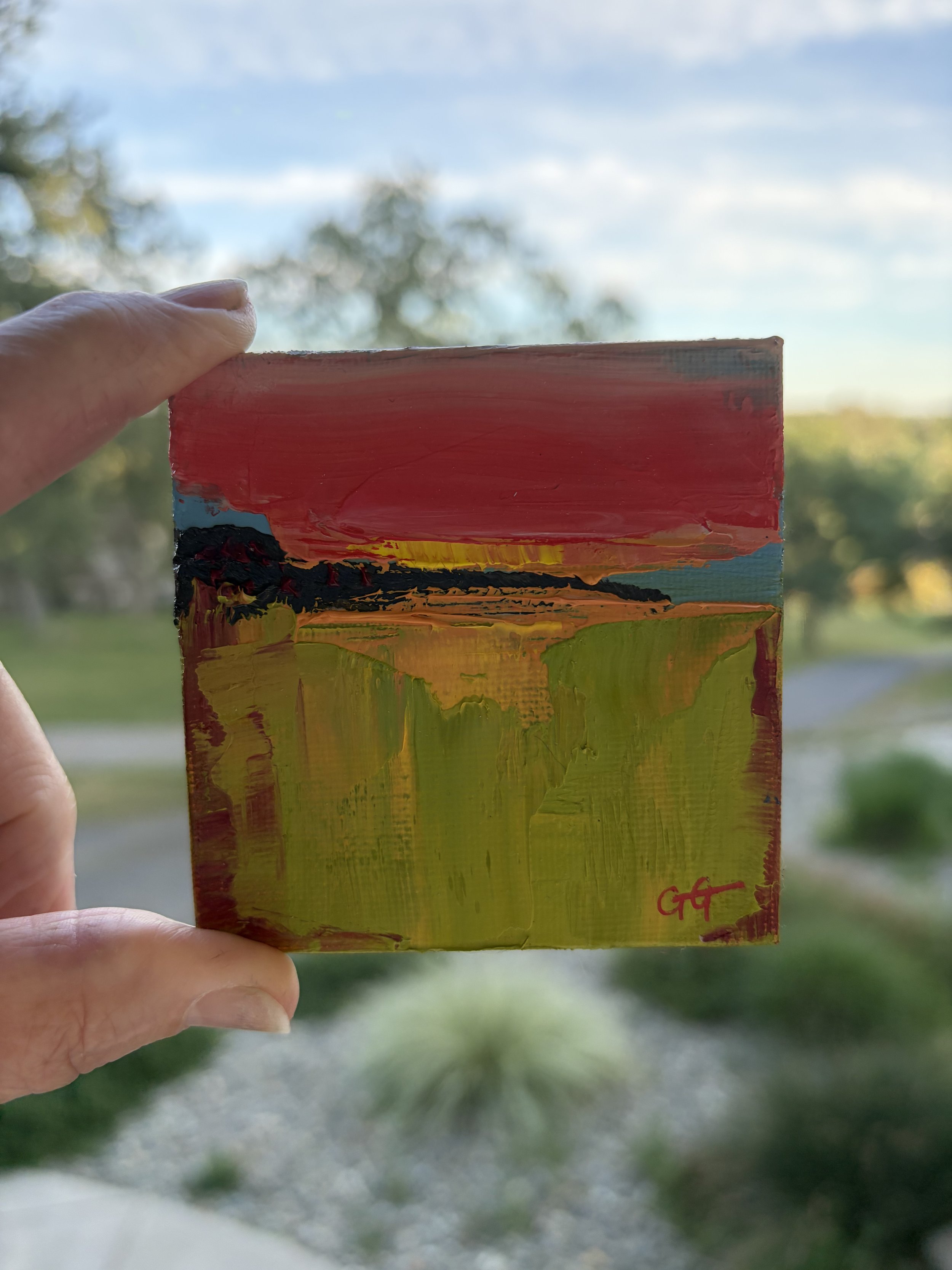 Morning 3x3 Oil on Linen panel