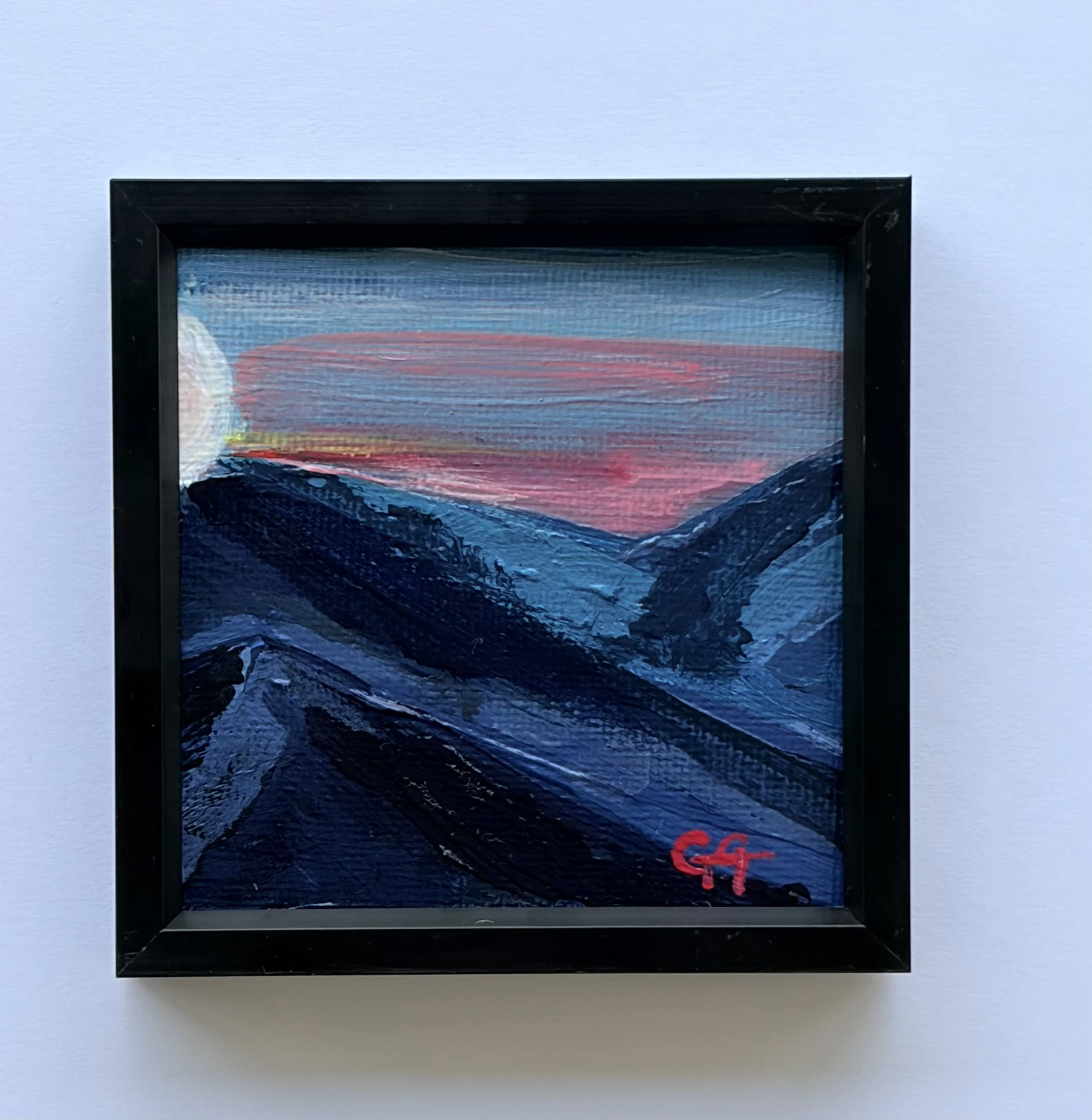 Georgina Gilmore Mini art, original min art, friendship art collection sacramento el dorado hills artist