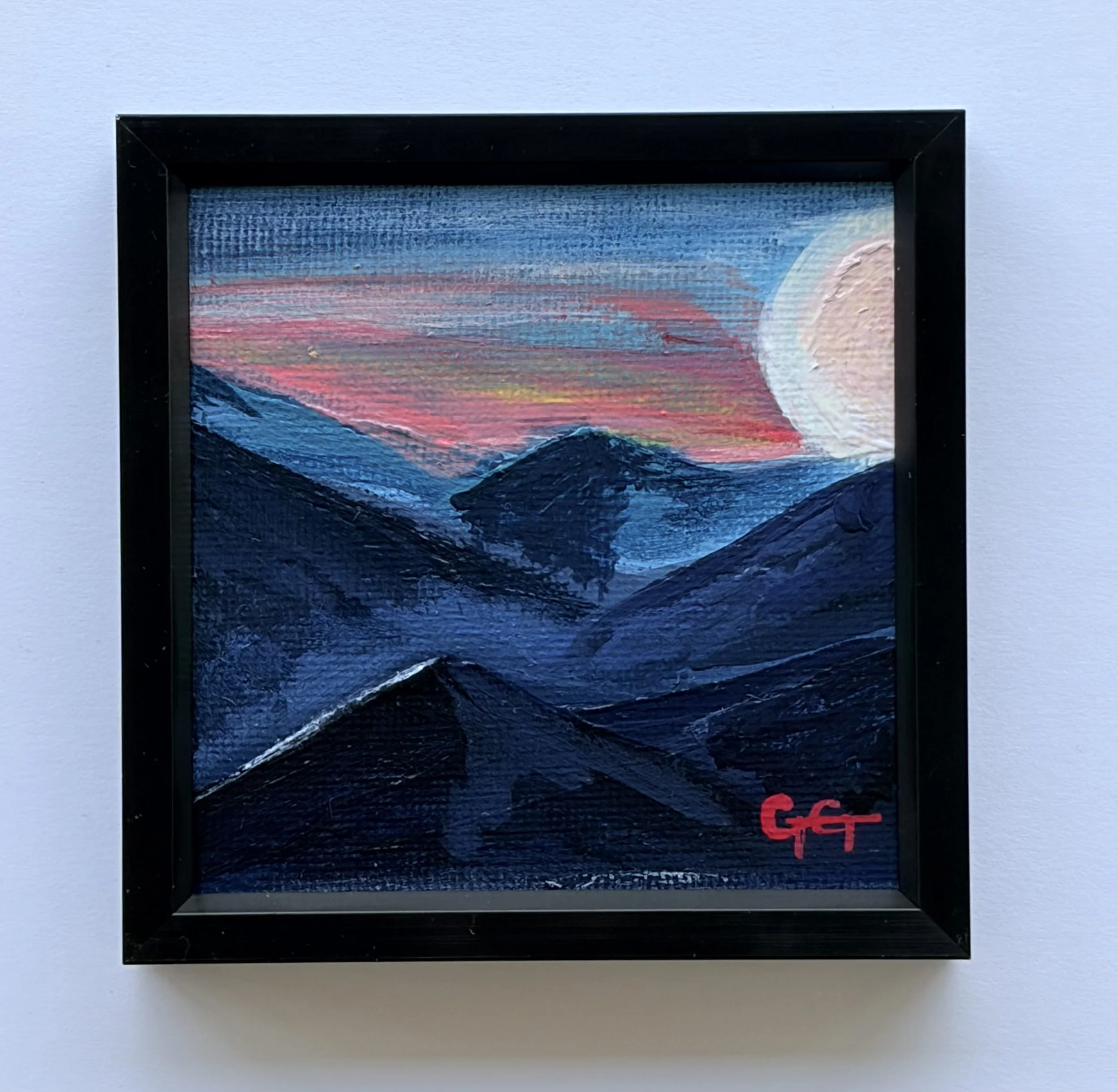 Georgina Gilmore Mini art, original min art, friendship art collection sacramento el dorado hills artist