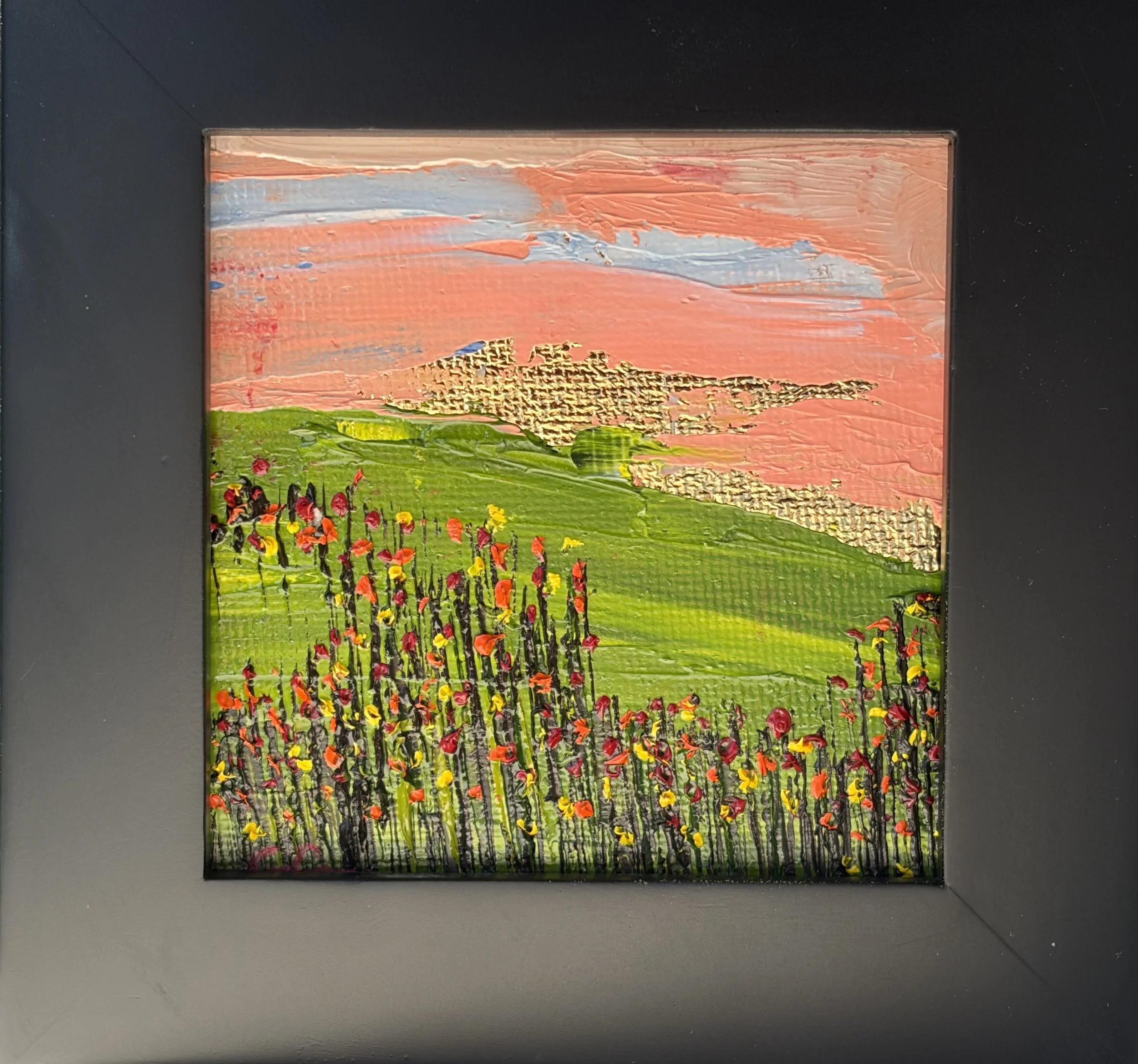 Baby Pink Horizon | 3 x 3 Oil