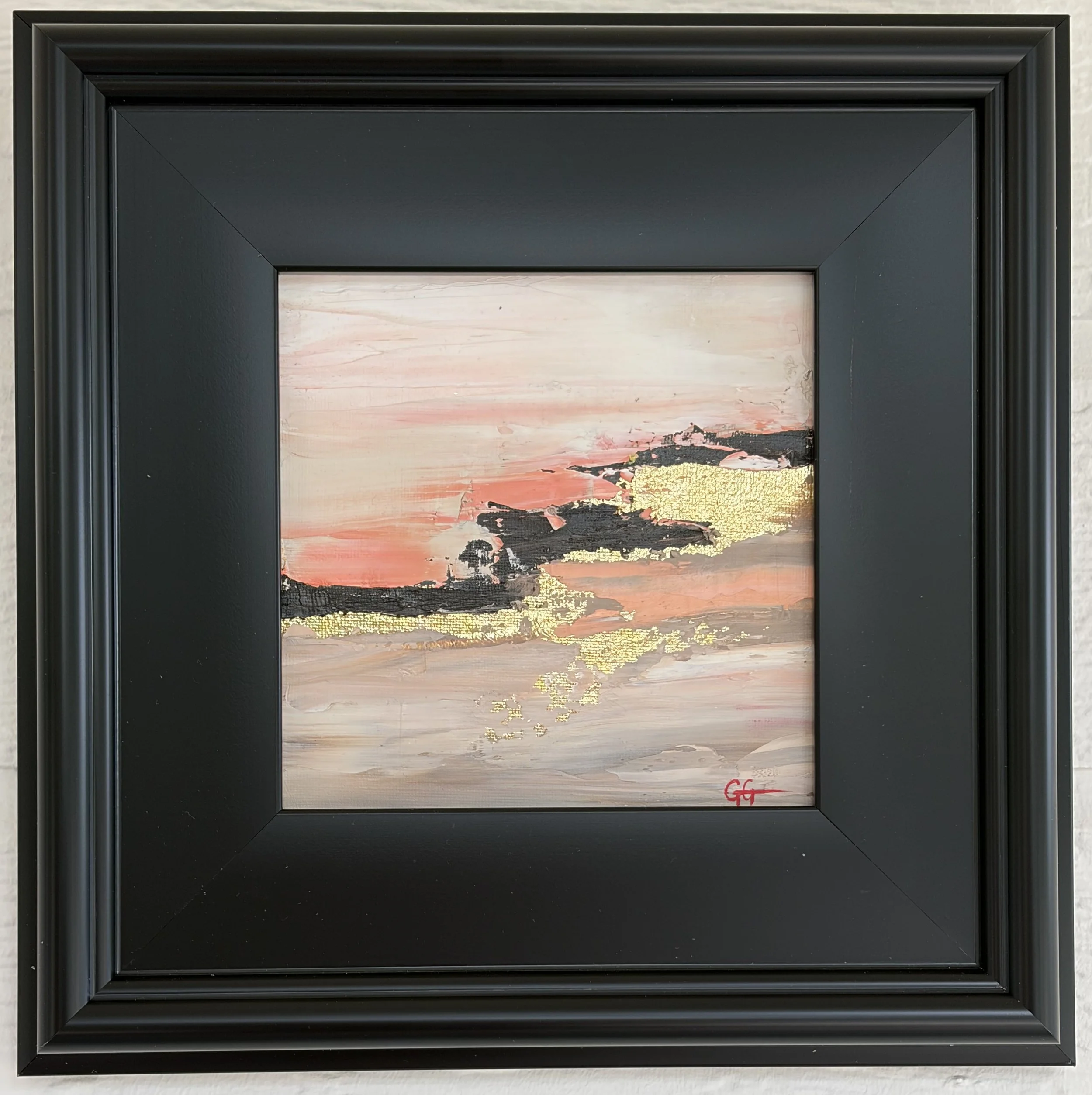 Golden Cumulus | 6 x 6 Oil on Canvas