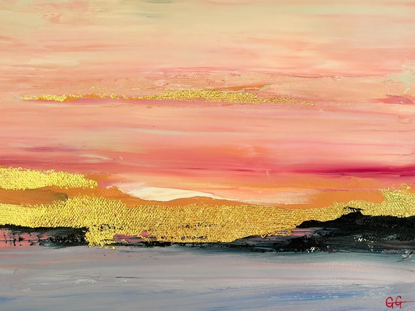 Horizon Blush | 8x10 Oil on Canvas