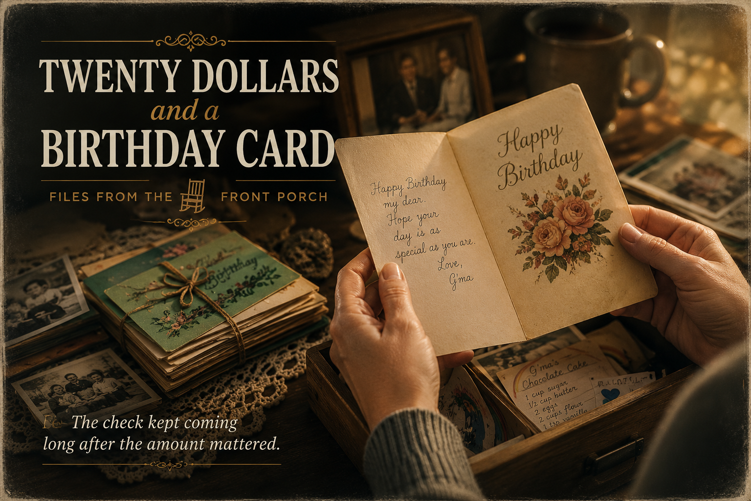 Twenty Dollars and a Birthday Card