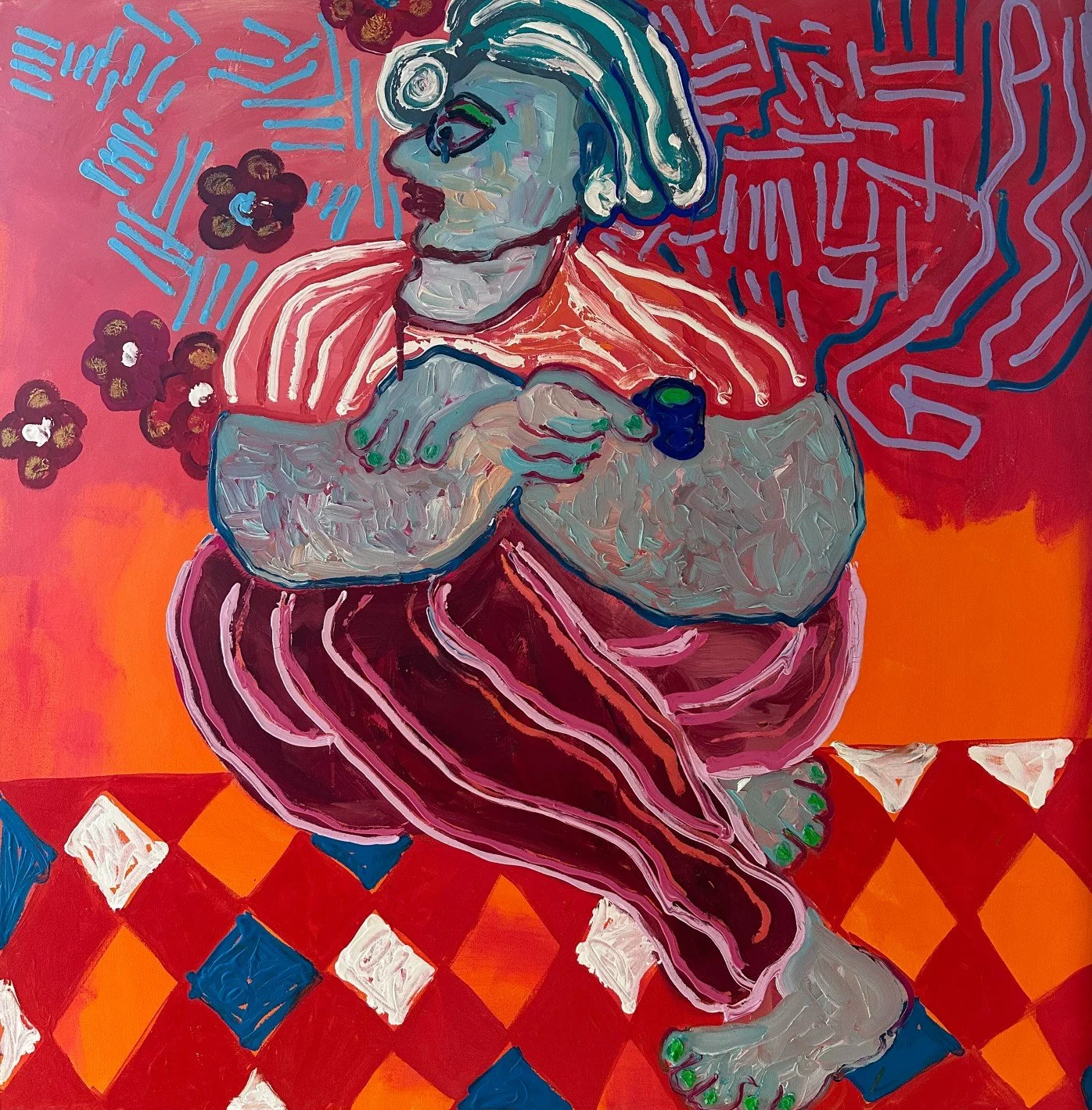 Spill the Tea

Gouache on Canvas, 2023

40 X 30 in | 101.5 X 76 cm