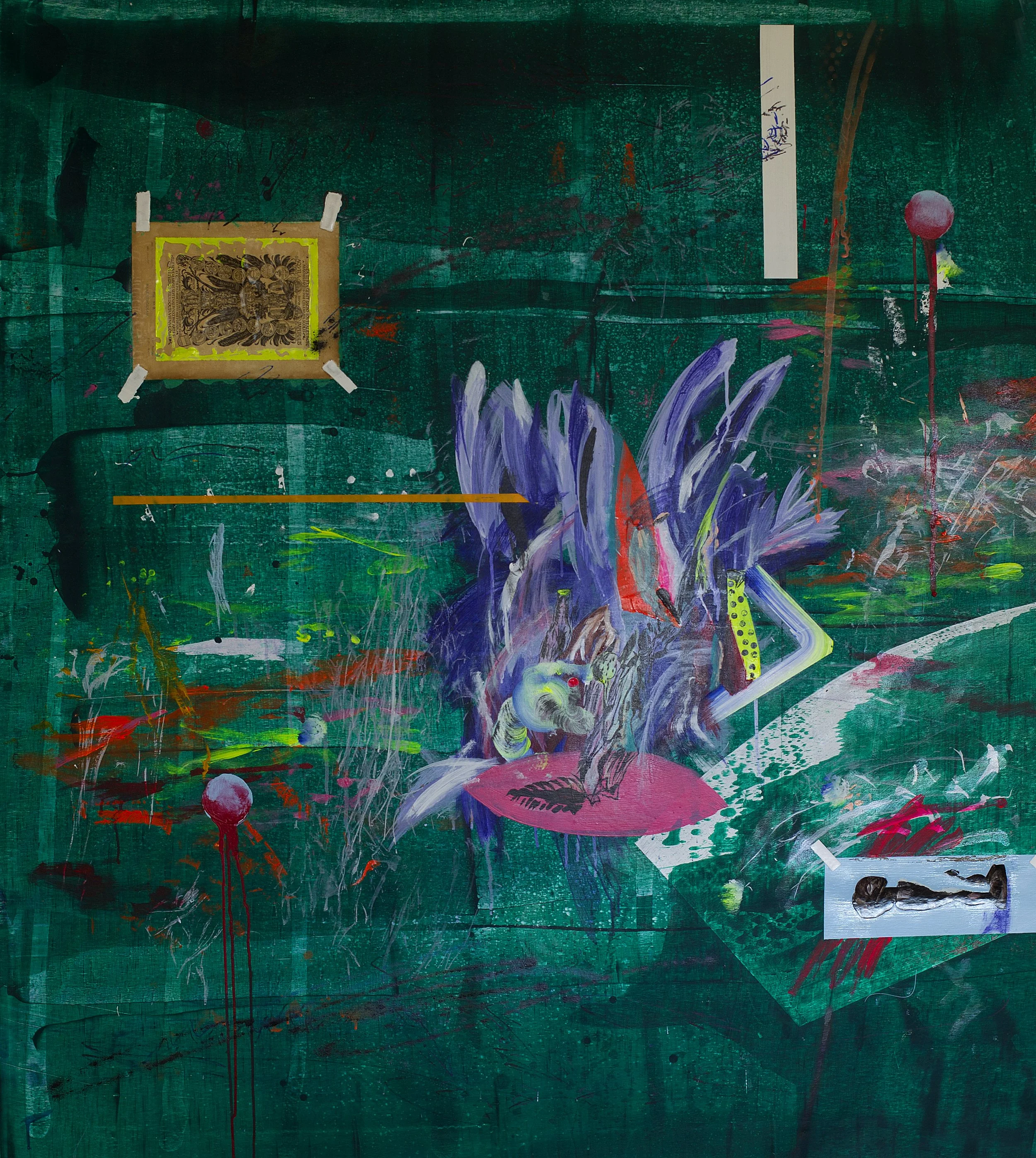 Untitled,

mixed media on canvas, 2020

70.87 x 66.92 in | 180 x 170 cm